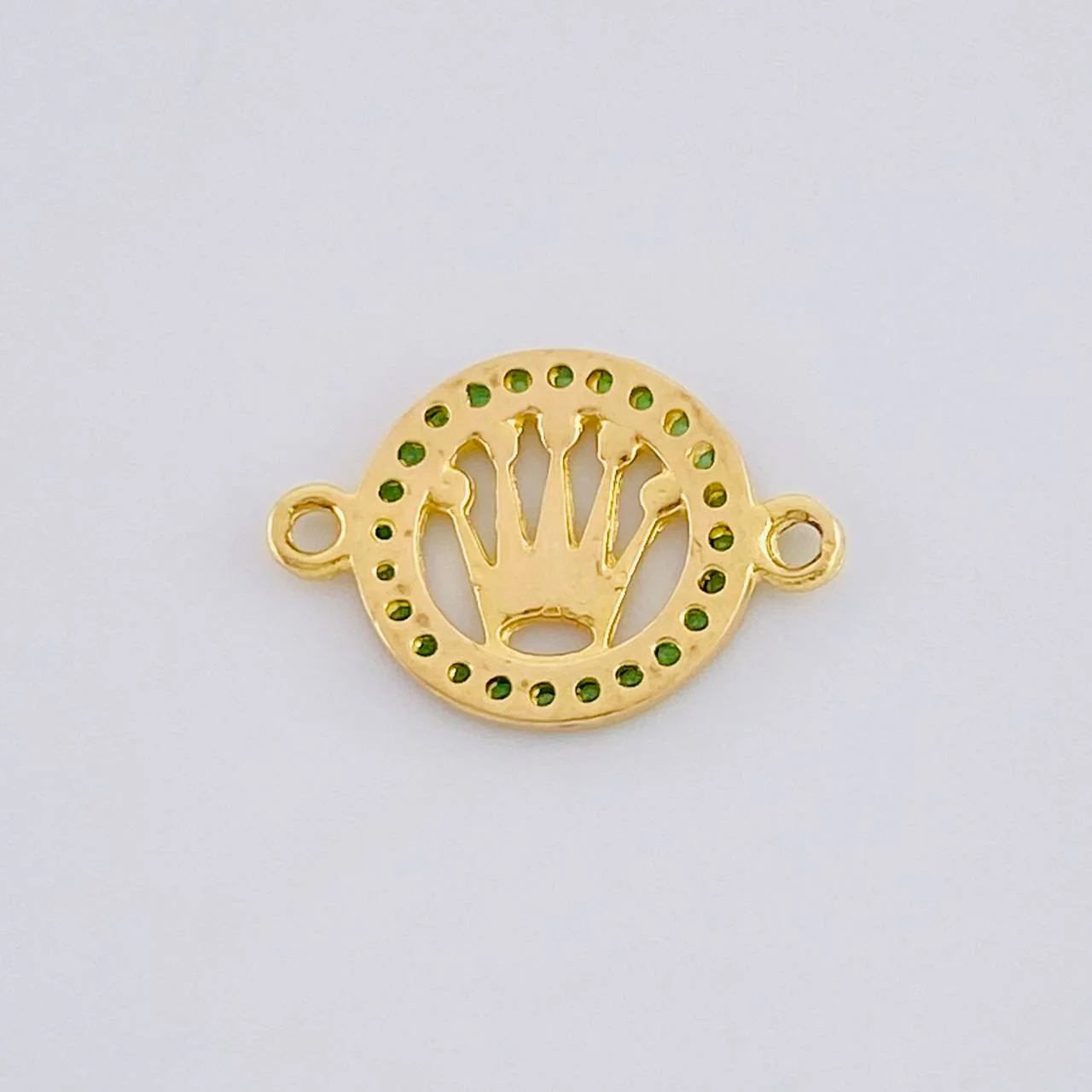 Herraje Circulo Corona 0.7 g / 1.5 cm Oro Amarillo 18K - Image 3