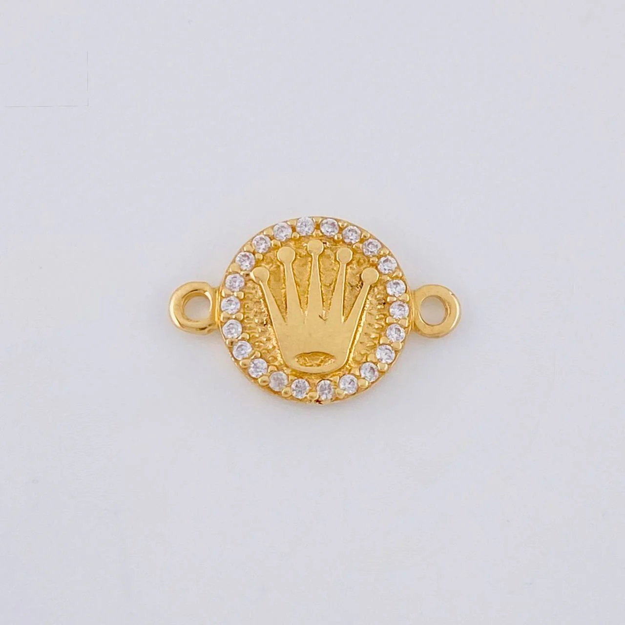 Herraje Circulo Corona 1.45 g / 1.5 cm Oro Amarillo 18K
