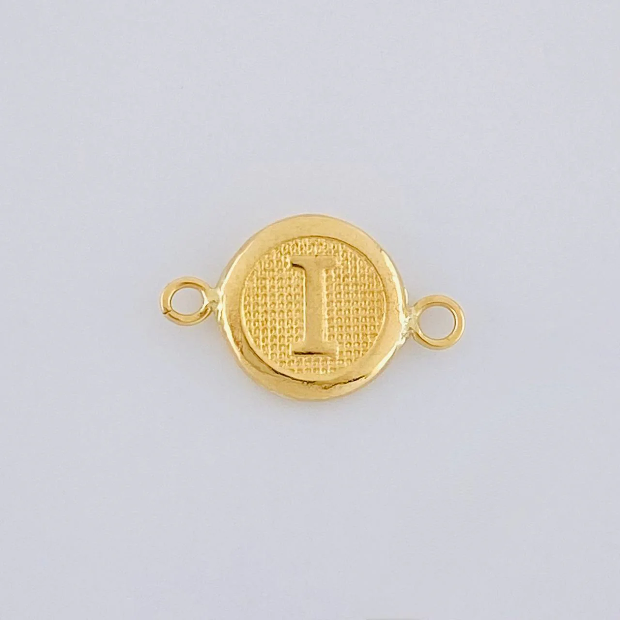 Herraje Circulo Letra I 0.4 g / 1.5 cm Oro Amarillo 18K