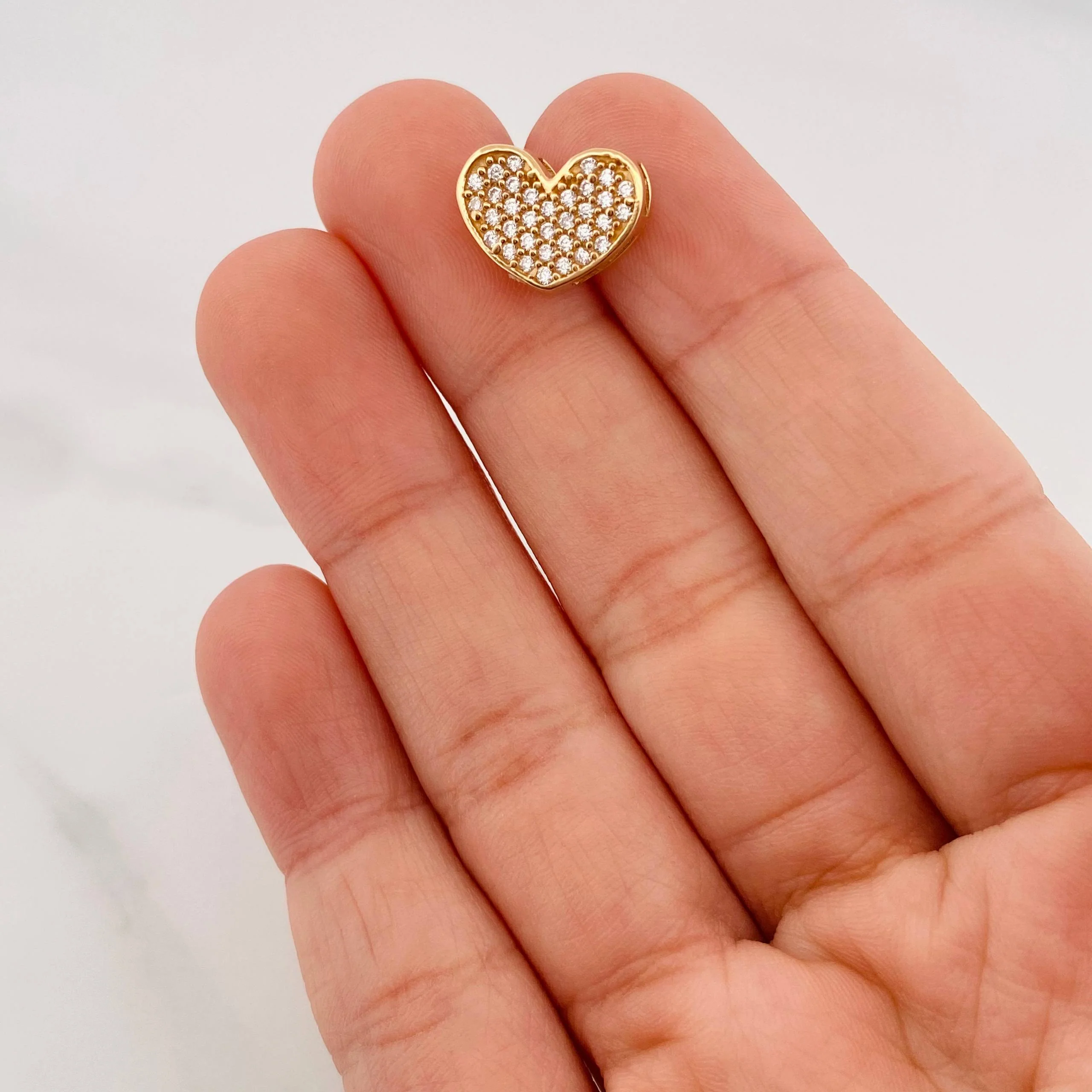 Herraje Corazón 1 g / 1.1 cm Oro Amarillo 18K - Image 4