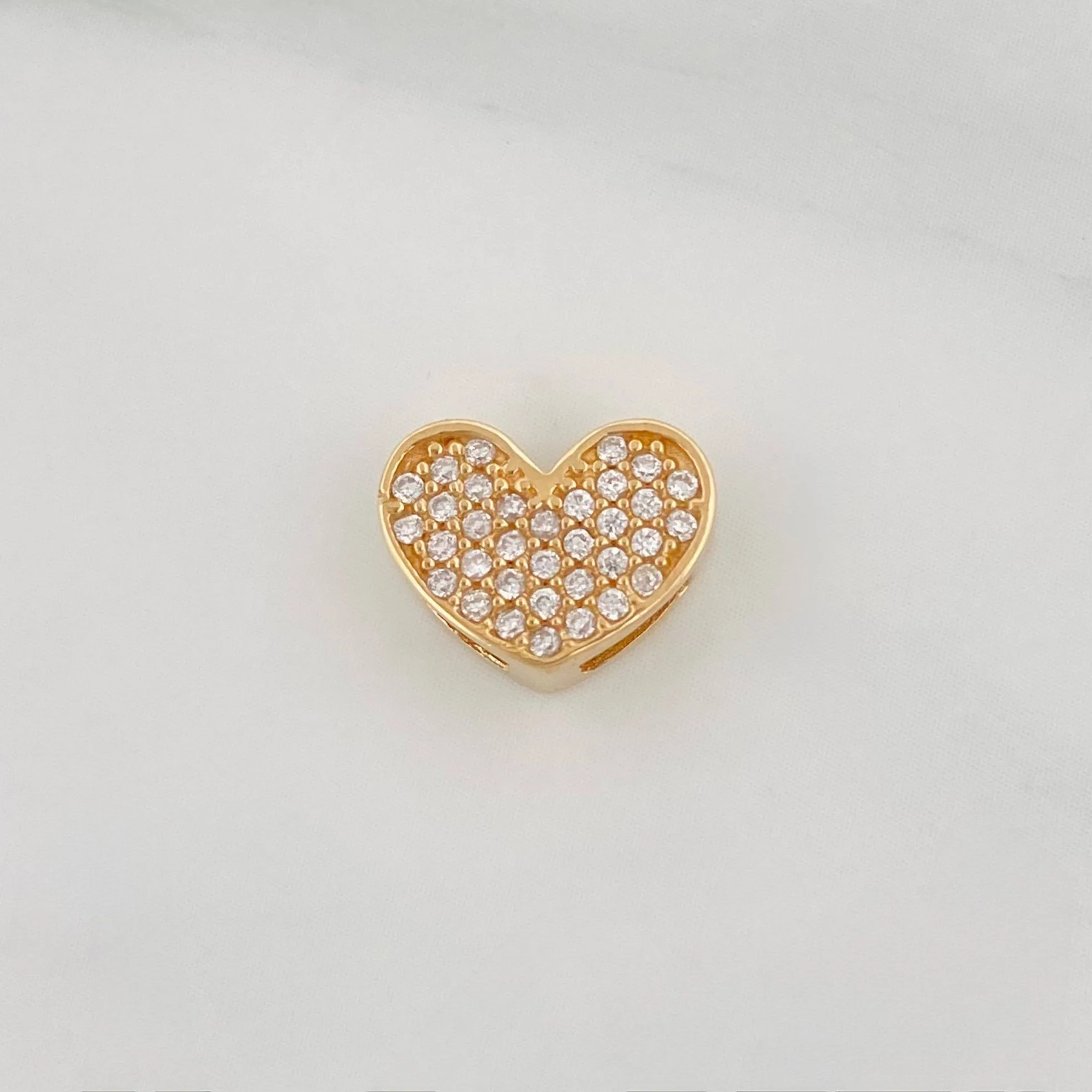 Herraje Corazon 2.05 g / 1.05 cm Oro Amarillo 18K - Image 3