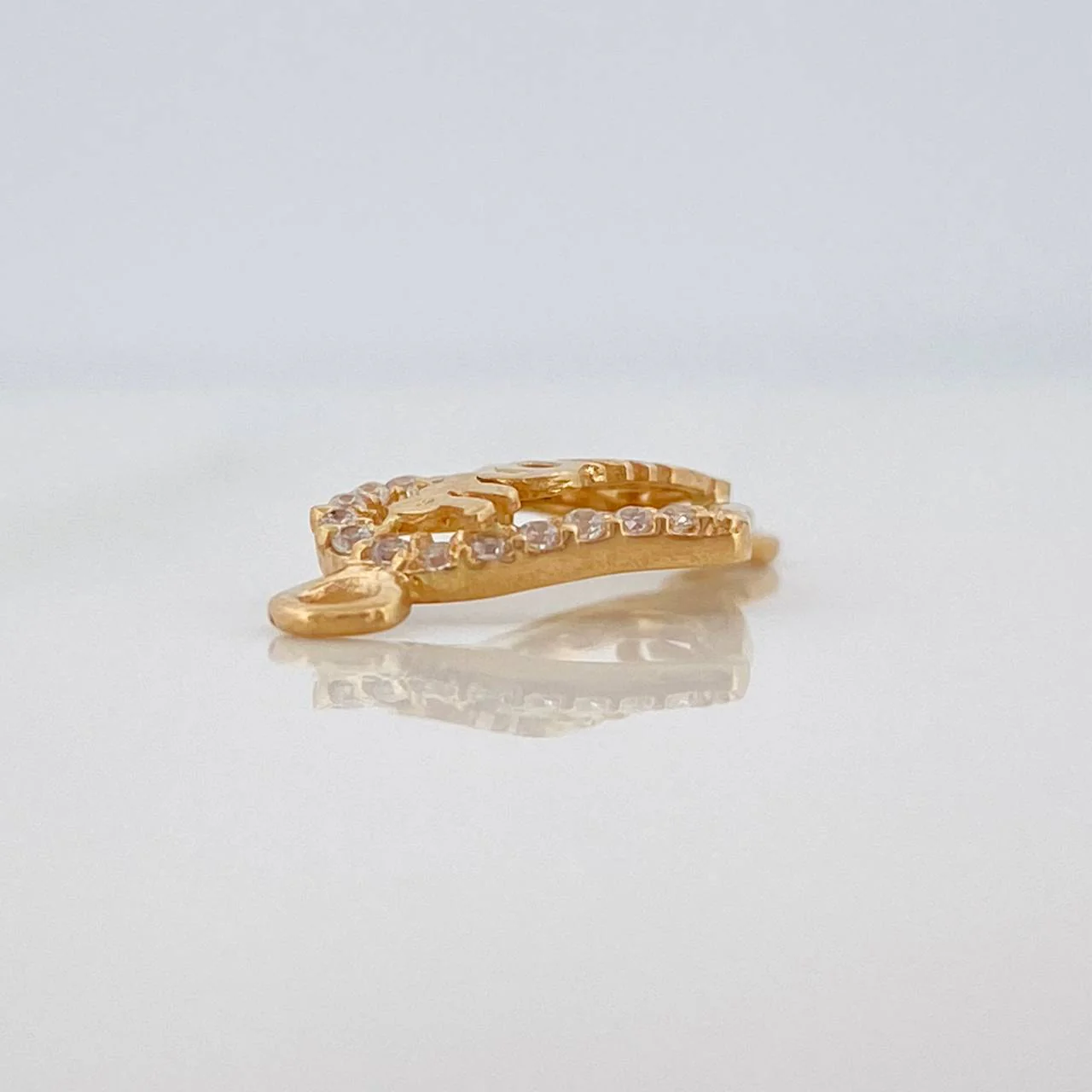 Herraje Corazon Mamá 0.95gr / 1.9cm / Oro Amarillo 18K - Image 3