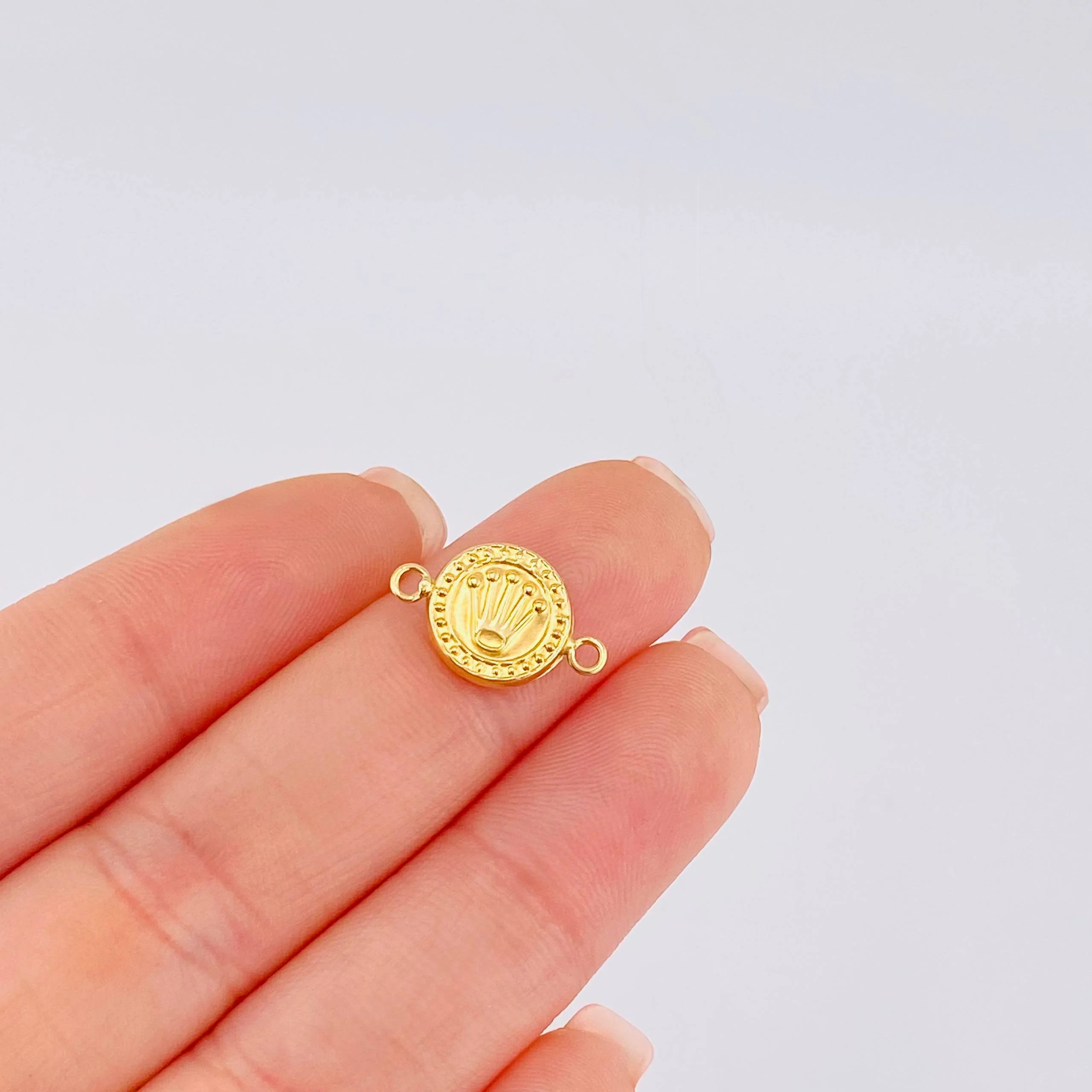 Herraje Corona 0.55gr / 1.5cm / Oro Amarillo 18K © - Image 3