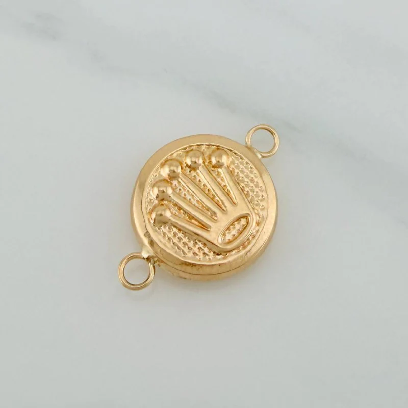 Herraje Corona 0.8gr / 1.8cm / Oro Amarillo 18K % - Image 2