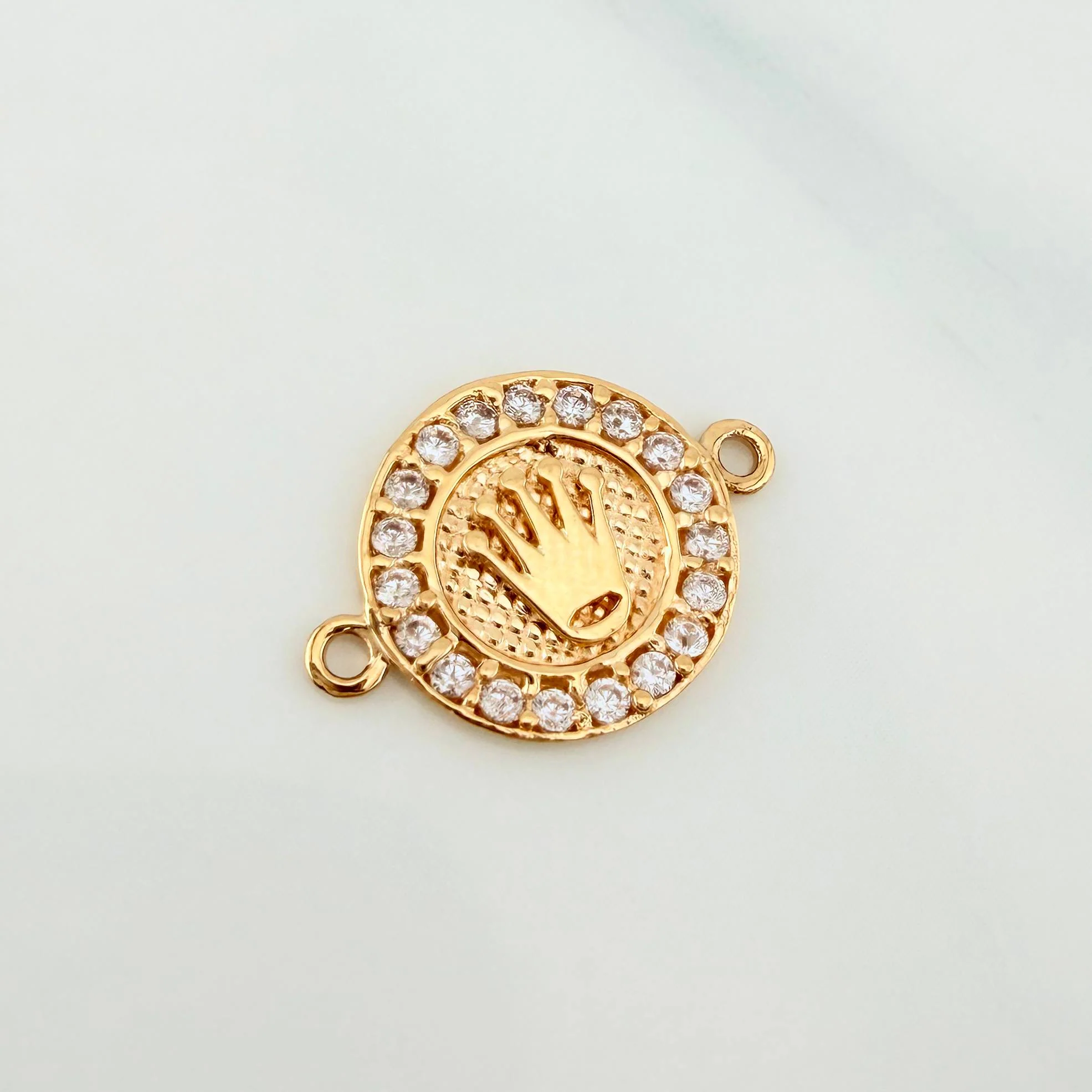 Herraje Corona 1.3 g / 1.8 cm Oro Amarillo 18K - Image 2
