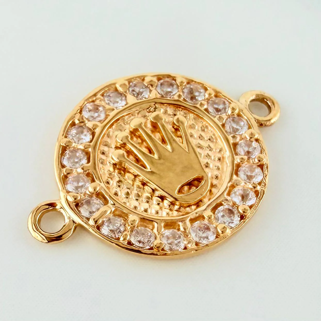 Herraje Corona 1.3 g / 1.8 cm Oro Amarillo 18K - Image 3