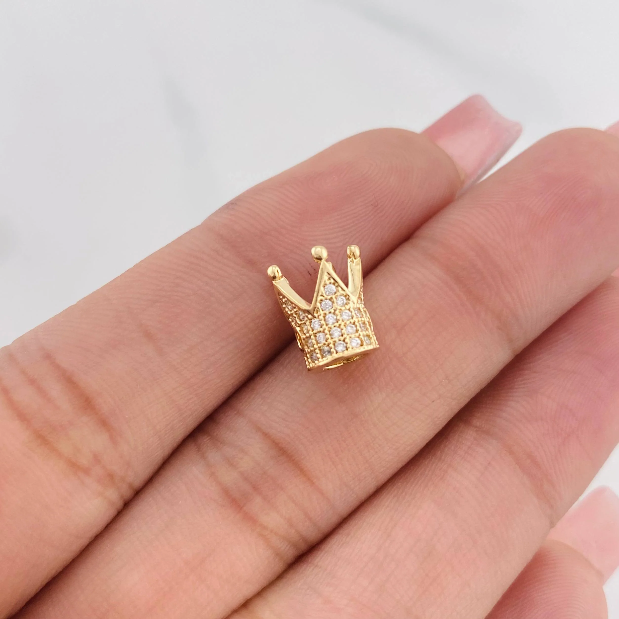 Herraje Corona 1.7g / 1cm Oro Amarillo 18K - Image 4
