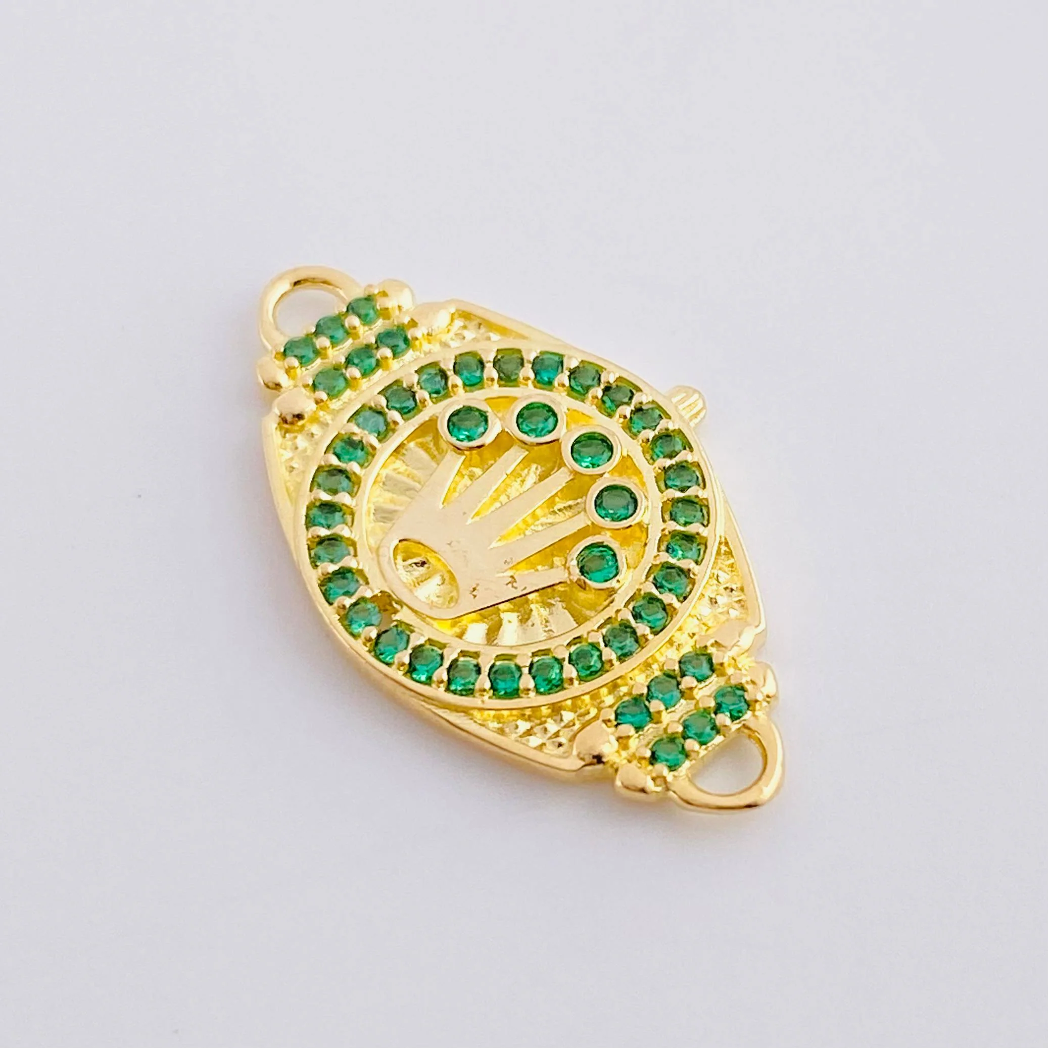 Herraje Corona 2.25 g / 2.3 cm Oro Amarillo 18K - Image 2