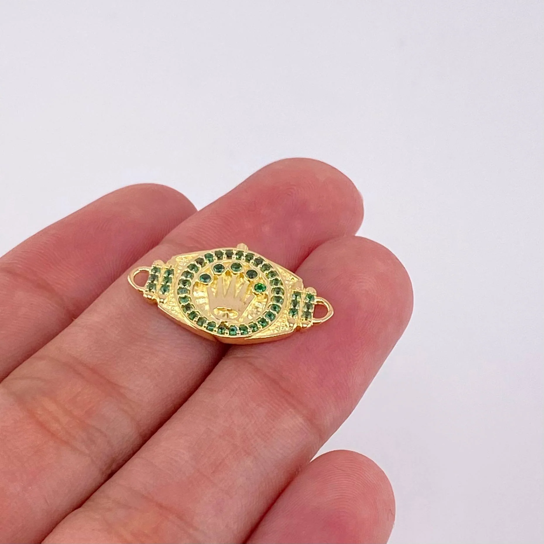 Herraje Corona 2.35 g / 3.4 cm Oro Amarillo 18K - Image 3