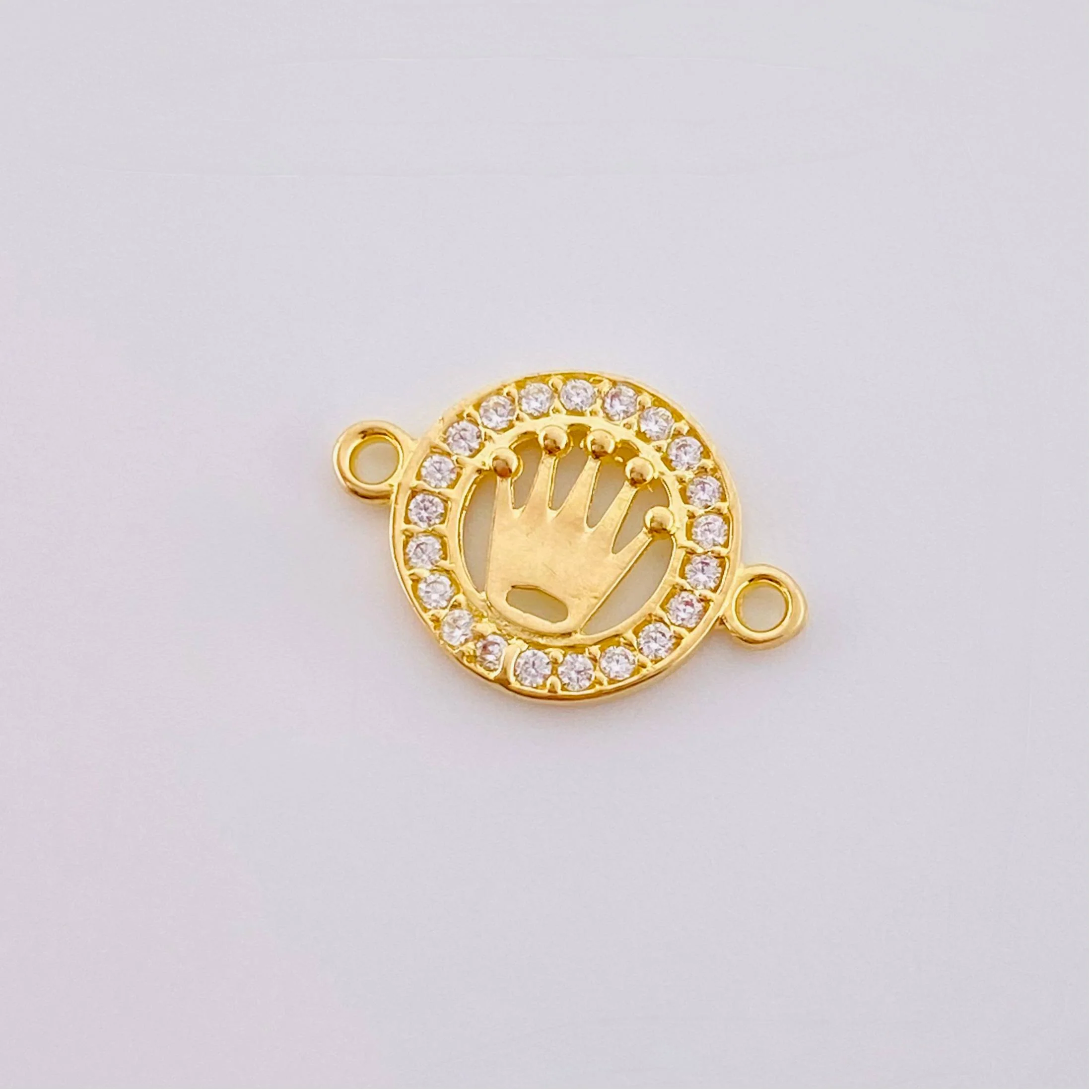 Herraje Corona Circular 0.7gr / 1.5cm / Oro Amarillo 18K © - Image 2