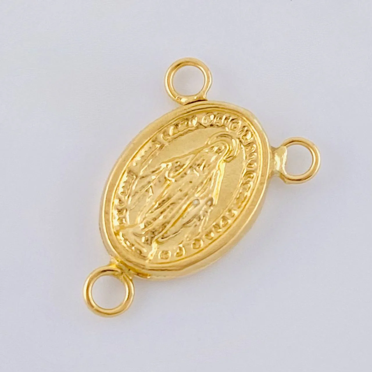 Herraje Crucero Virgen De La Milagrosa 0.6 g / 1.5 cm Oro Amarillo 18K - Image 2