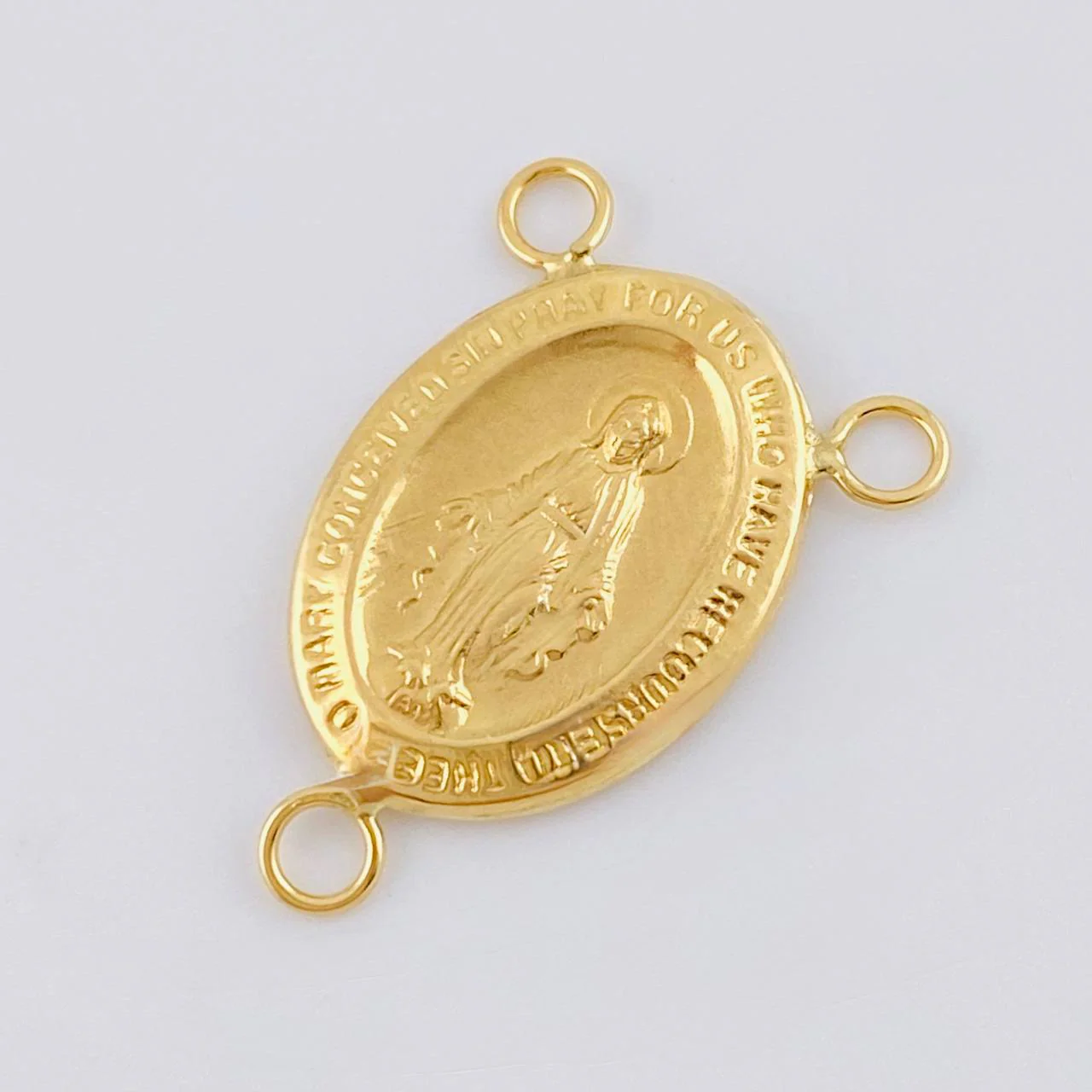 Herraje Crucero Virgen De La Milagrosa Marco 0.95 g / 2.2 cm Oro Amarillo 18K - Image 2