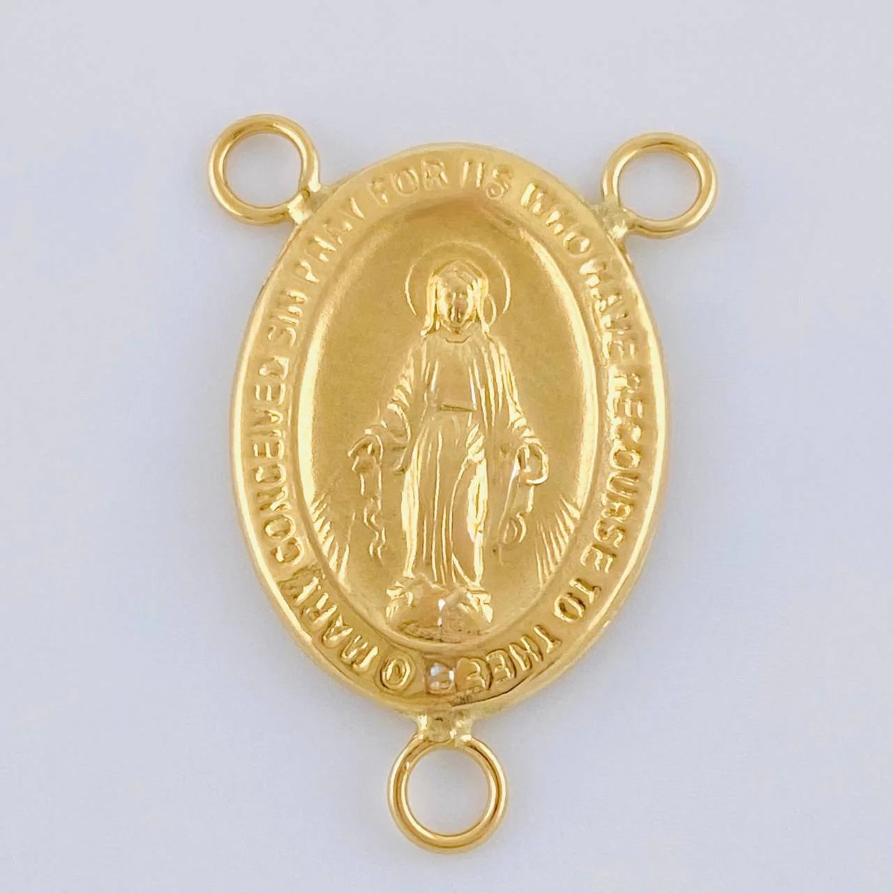 Herraje Crucero Virgen De La Milagrosa Marco 0.95 g / 2 cm Oro Amarillo 18K