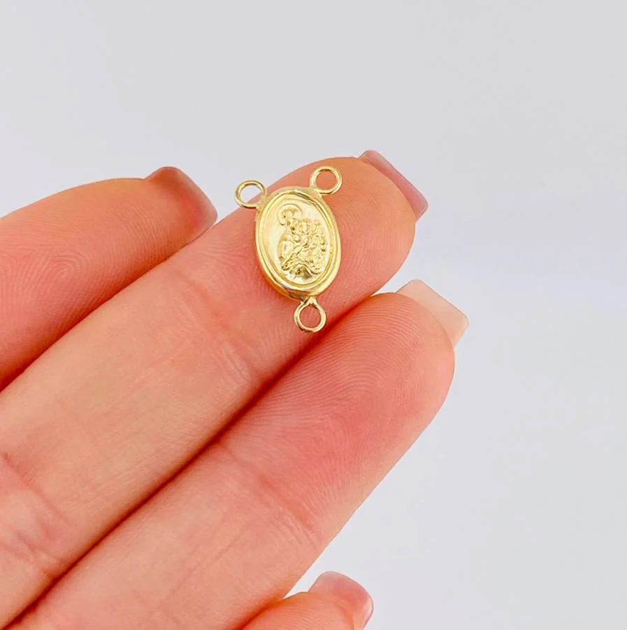 Herraje Crucero Virgen Del Carmen 0.5 g / 1.5 cm Oro Amarillo 18K - Image 4