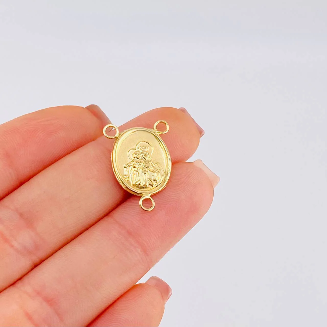 Herraje Crucero Virgen Del Carmen 1.05 g / 2.1 cm Oro Amarillo 18K - Image 4