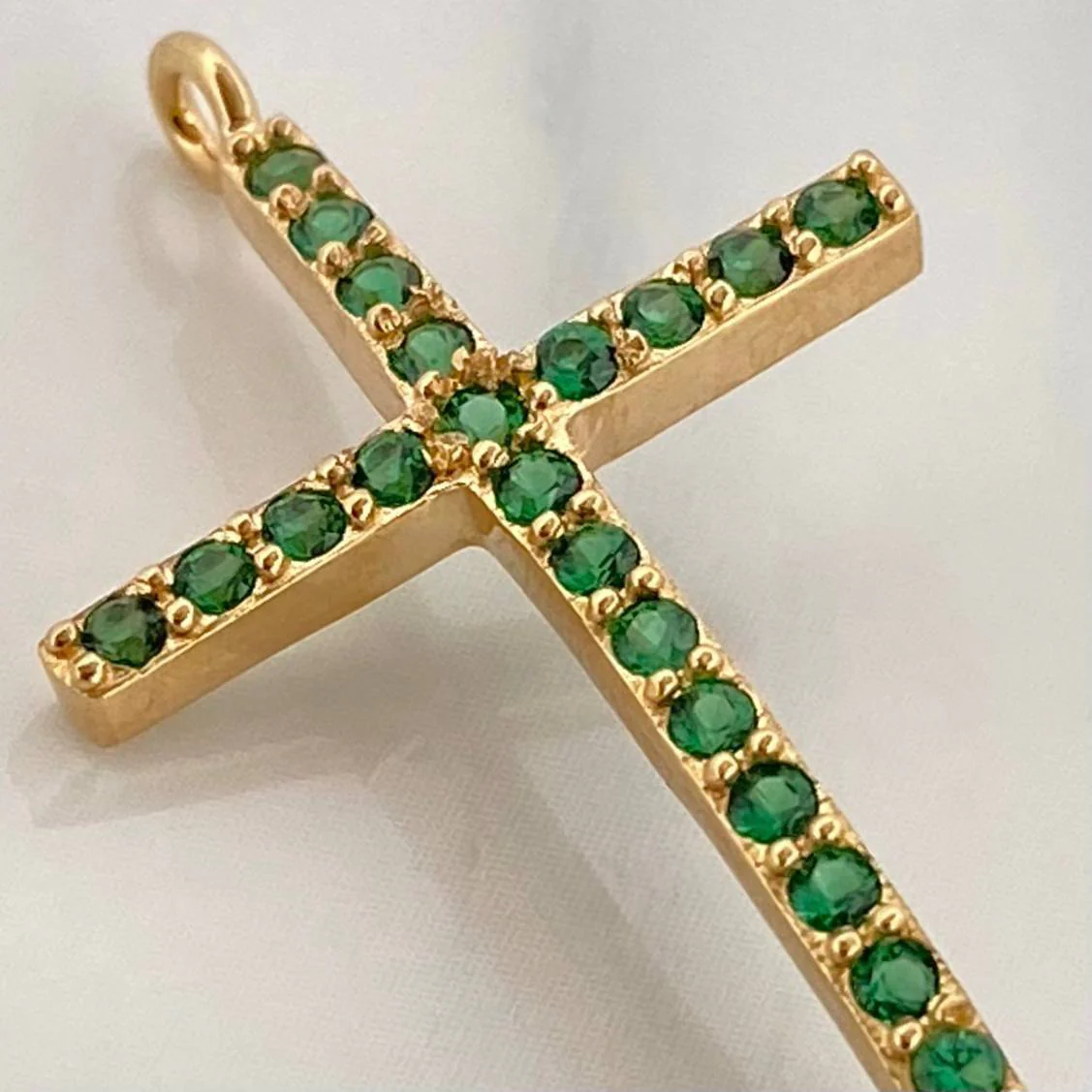 Herraje Cruz 1.5gr / 3.3cm / Oro Amarillo 18K % - Image 3
