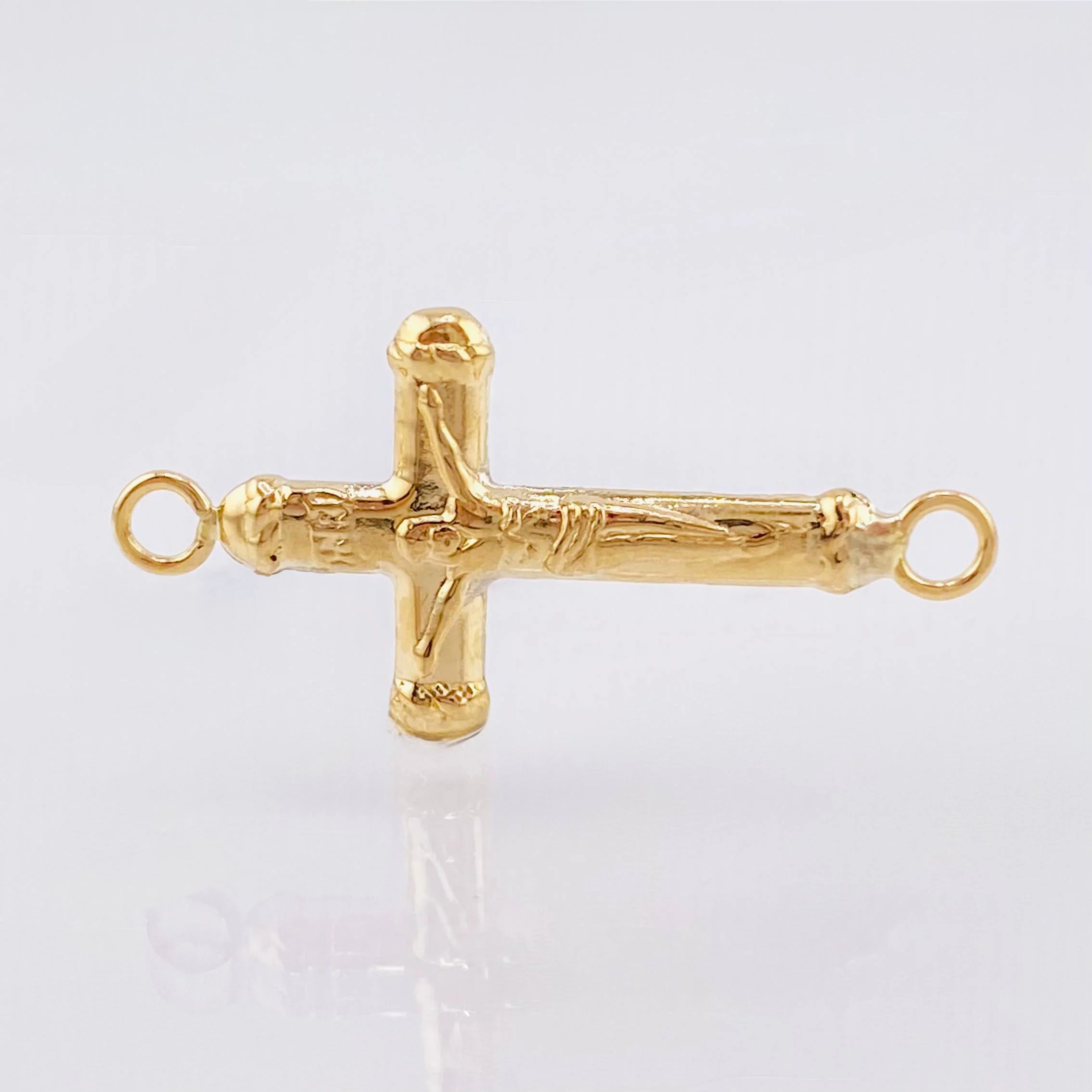 Herraje Cruz Cristo 0.6gr / 2.7cm / Oro Amarillo 18K - Image 3
