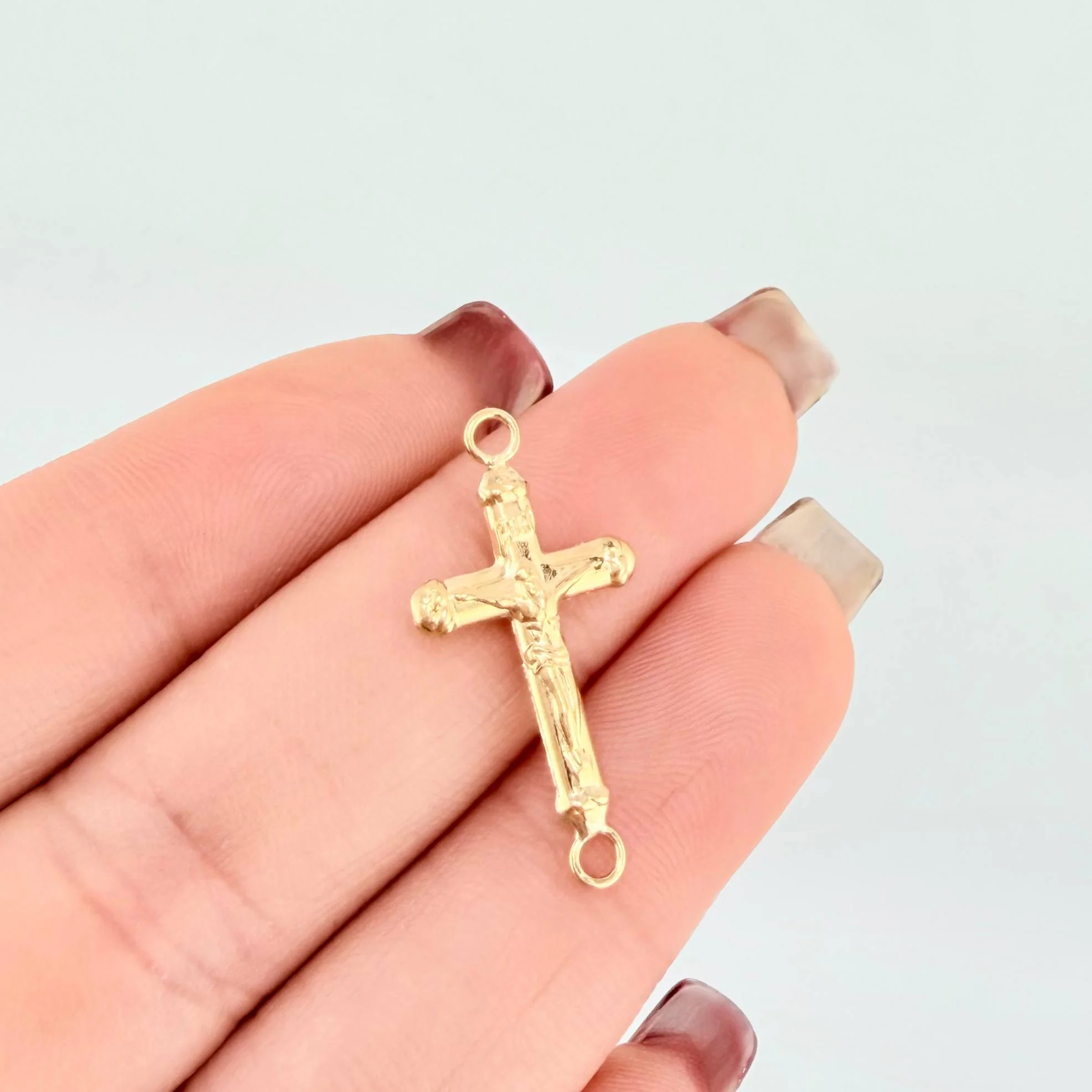 Herraje Cruz Cristo 0.6gr / 2.7cm / Oro Amarillo 18K - Image 4