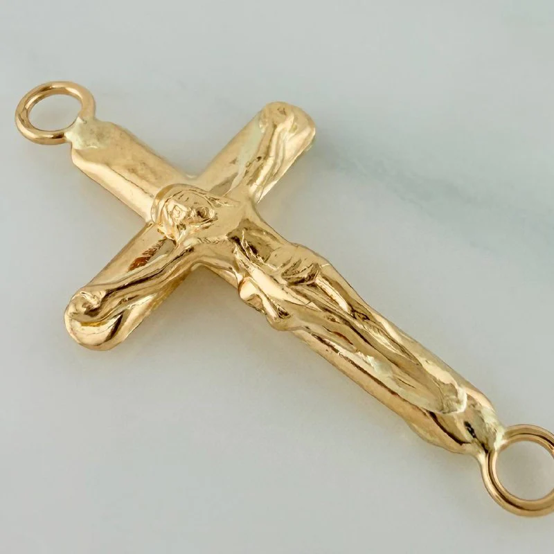 Herraje Cruz Cristo 0.7gr / 2.6cm / Oro Amarillo 18K % - Image 3