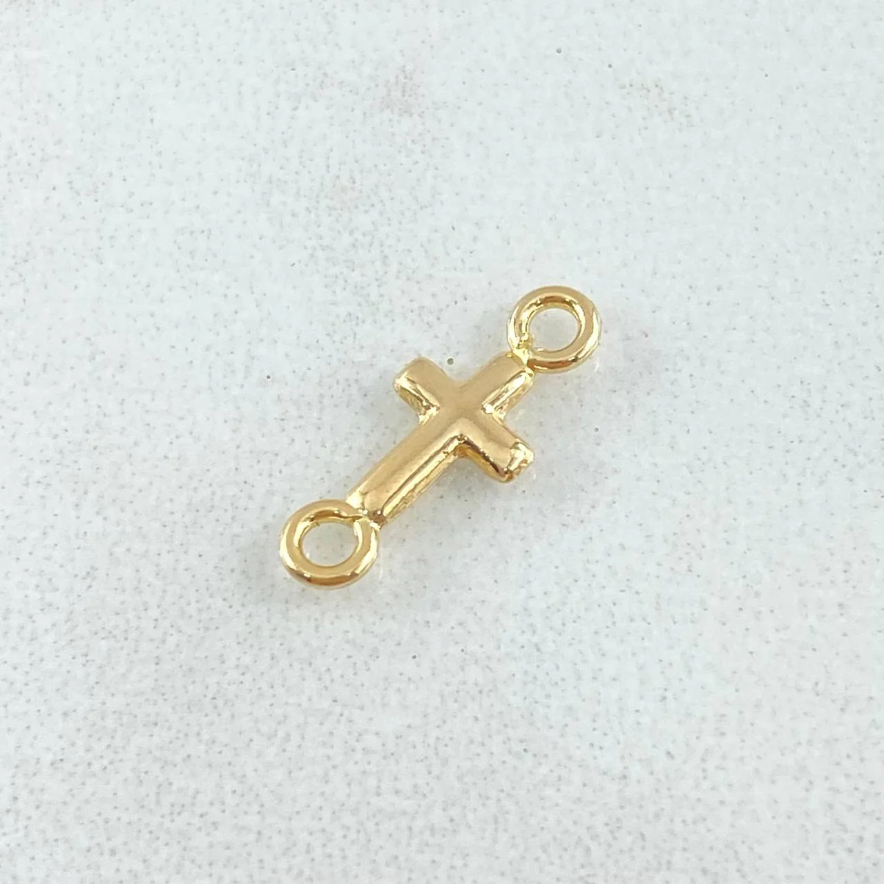 Herraje Cruz Lisa 0.2 g / 1.5 cm Oro Amarillo 18K - Image 2