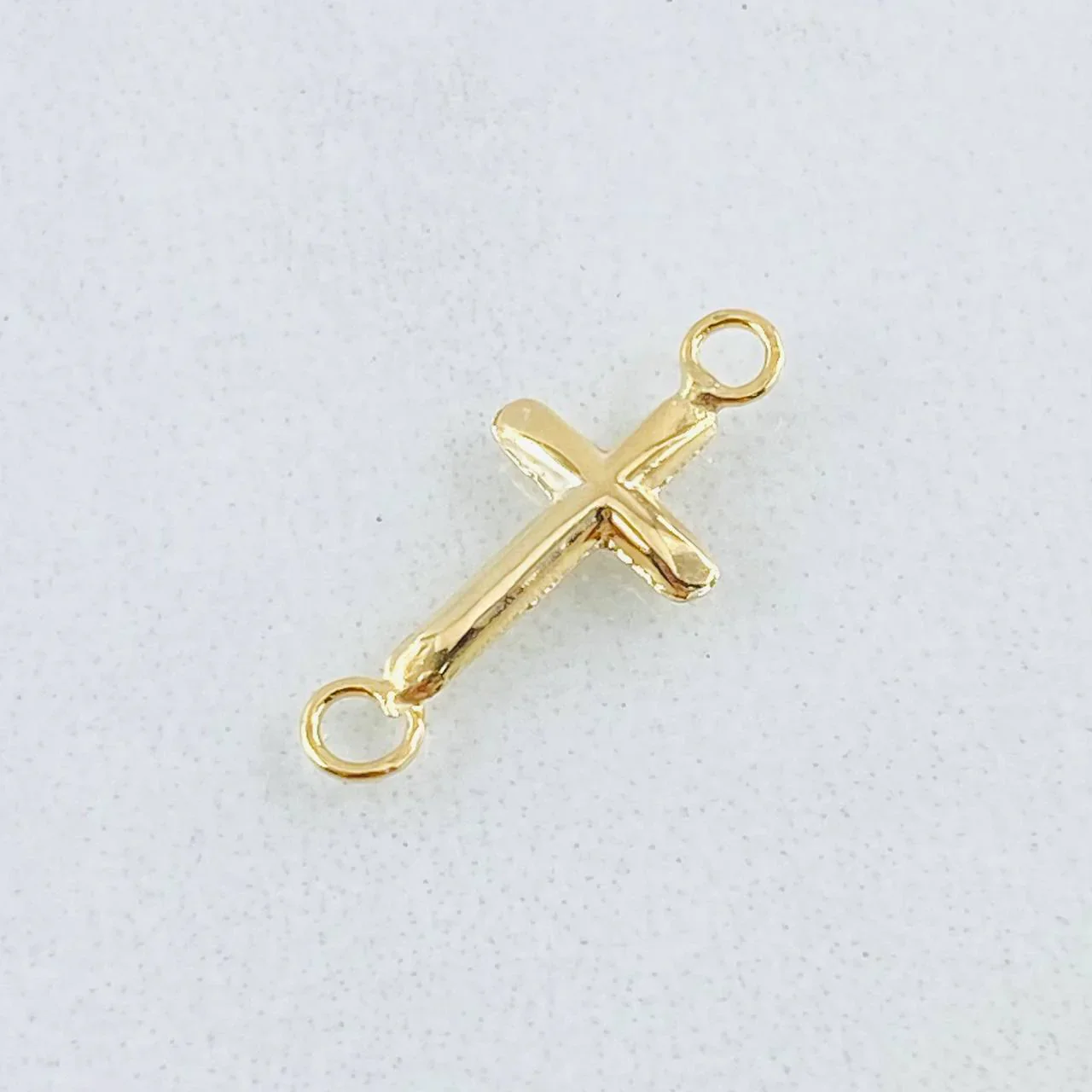 Herraje Cruz Lisa 0.3 g / 2 cm Oro Amarillo 18K - Image 2