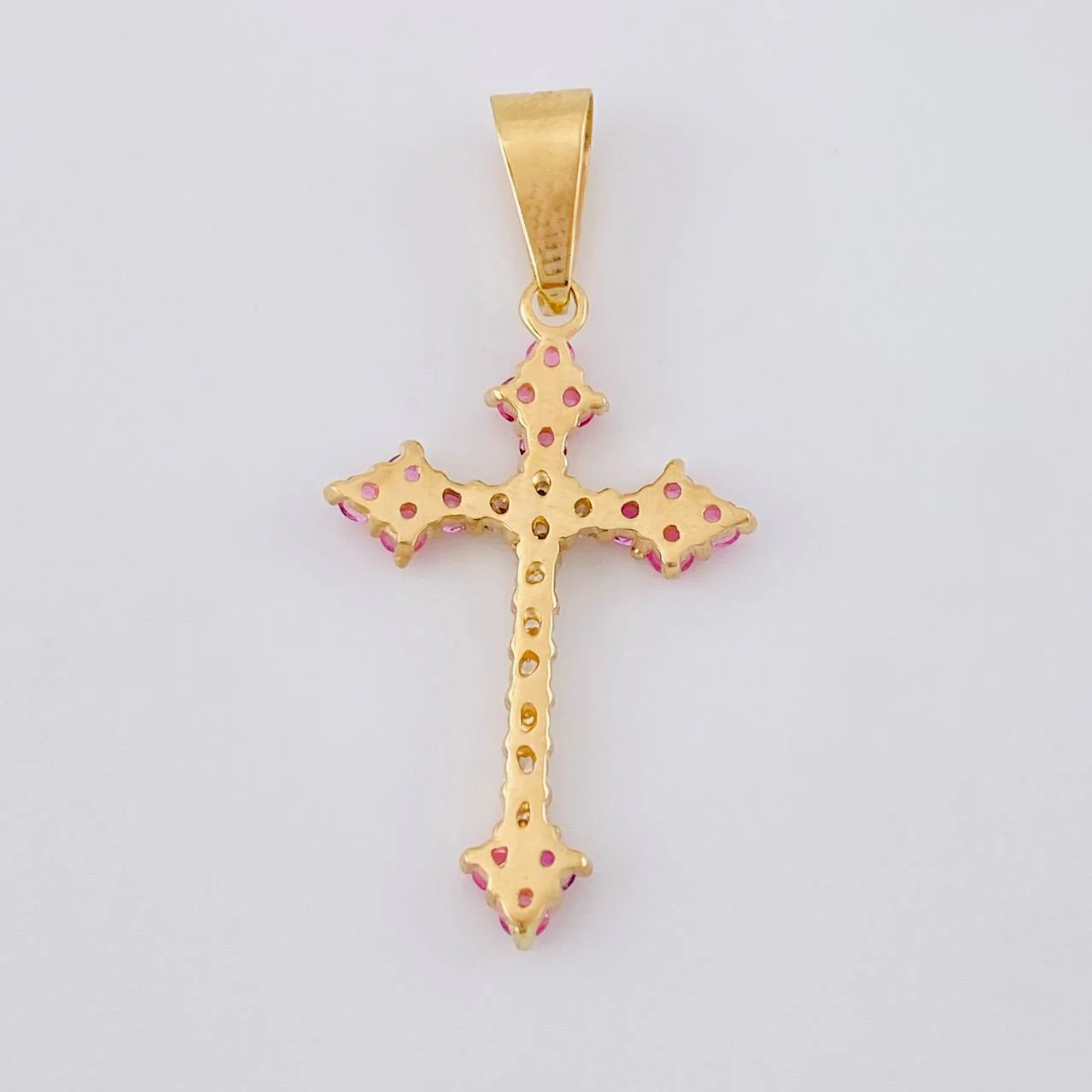 Herraje Cruz Victoriana 2 g / 3.5 cm Oro Amarillo 18K - Image 3