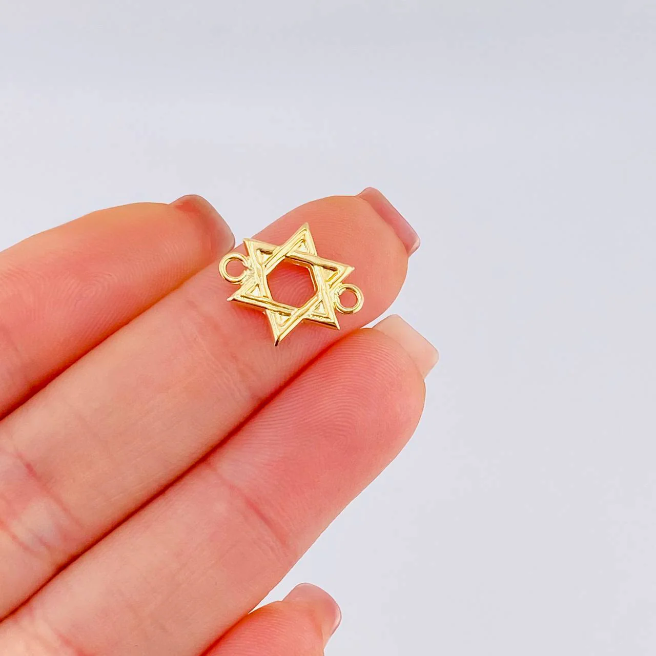 Herraje Estrella De David 0.6 g / 1.6 cm Oro Amarillo 18K - Image 5