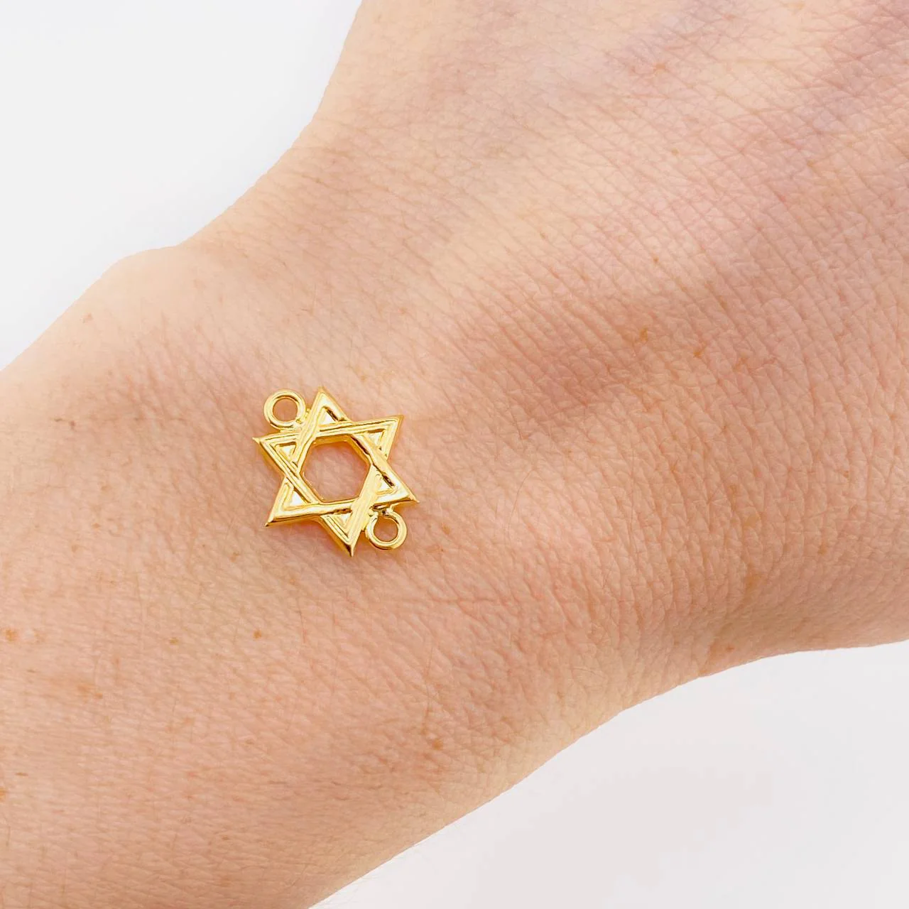 Herraje Estrella De David 0.6 g / 1.6 cm Oro Amarillo 18K - Image 6