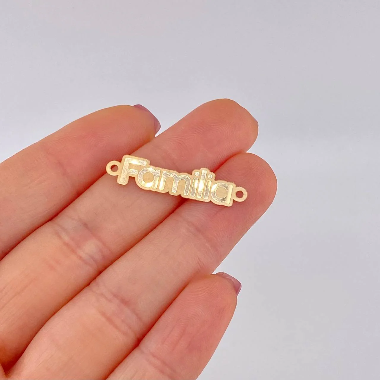 Herraje Familia 0.65g / 3cm Oro Amarillo 18K - Image 4
