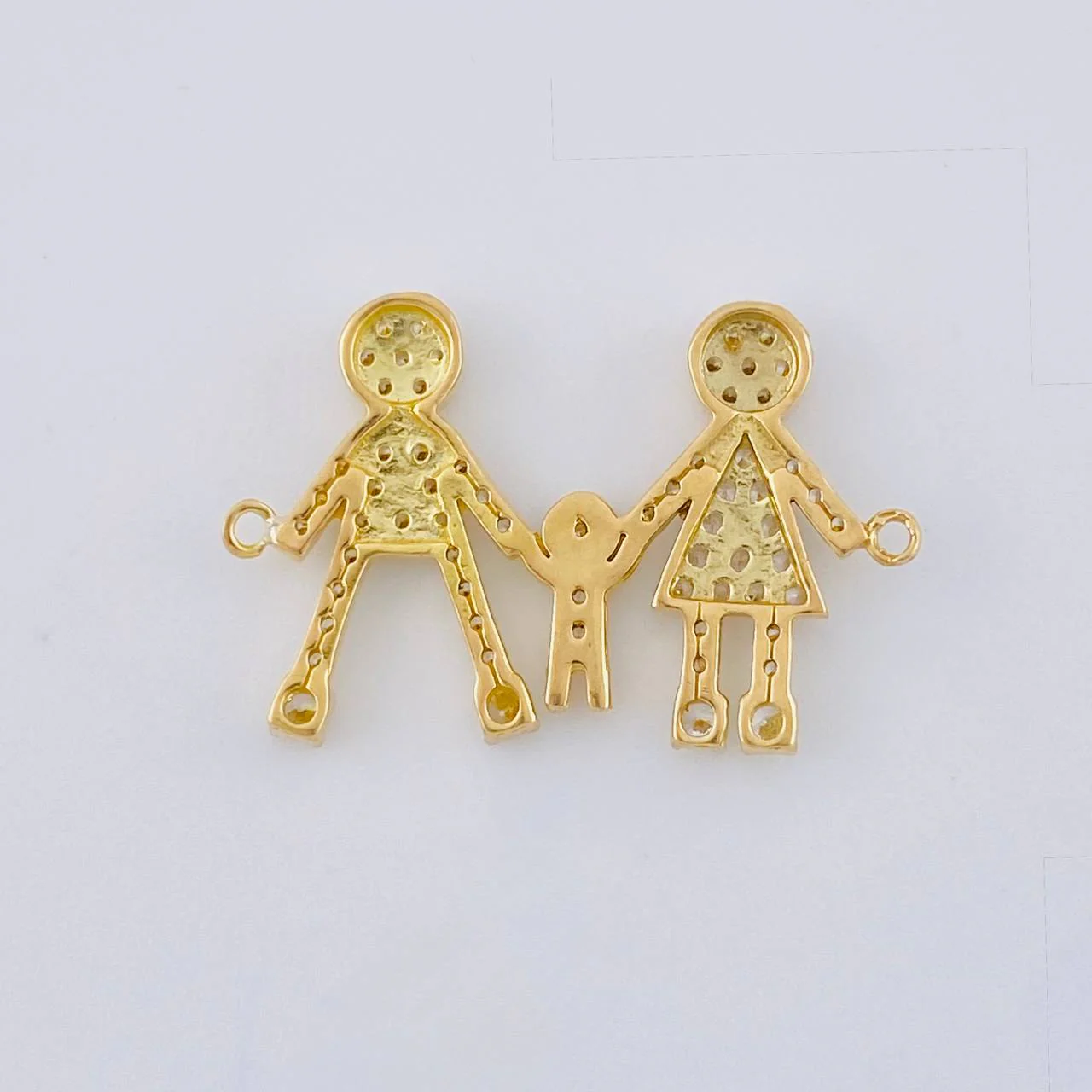 Herraje Familia 1.8 g / 2.2 cm Oro Amarillo 18K - Image 2