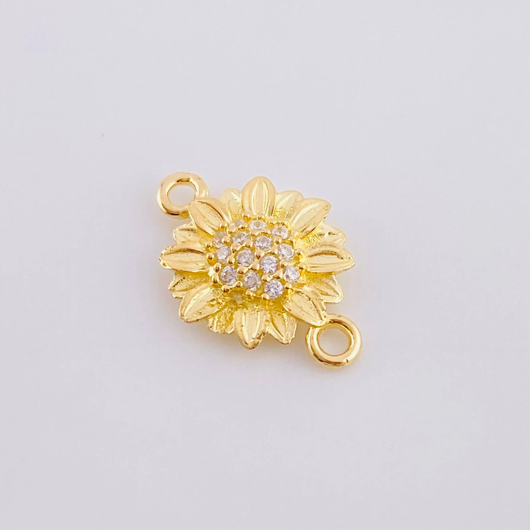 Herraje Girasol 0.9 g / 1.5 cm Oro Amarillo 18K - Image 2