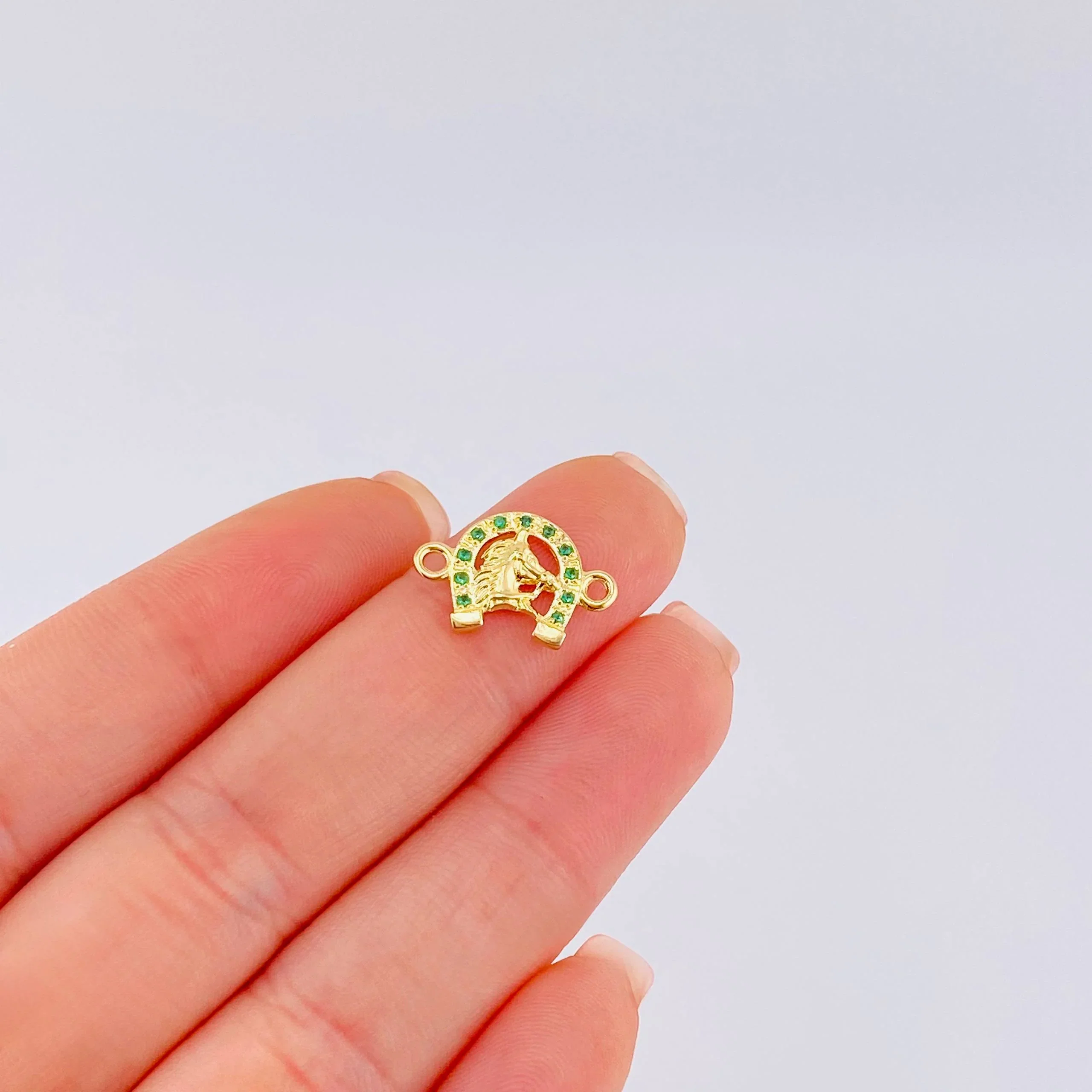 Herraje Herradura Cara De Caballo 0.95 g / 1.6 cm Oro Amarillo 18K - Image 4