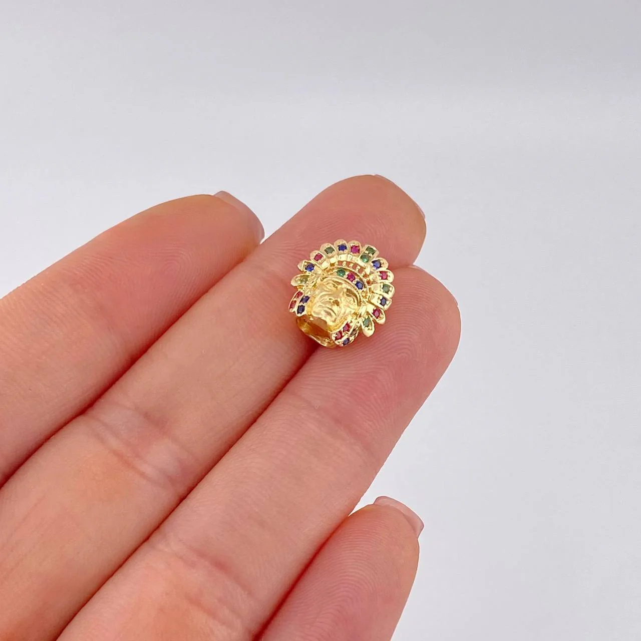 Herraje Indio 2.3 g / 1 cm Oro Amarillo 18K - Image 4