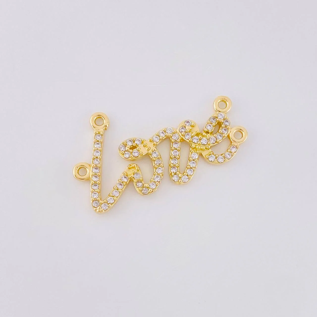 Herraje Love 2.2g / 2.5cm Oro Amarillo 18K - Image 2