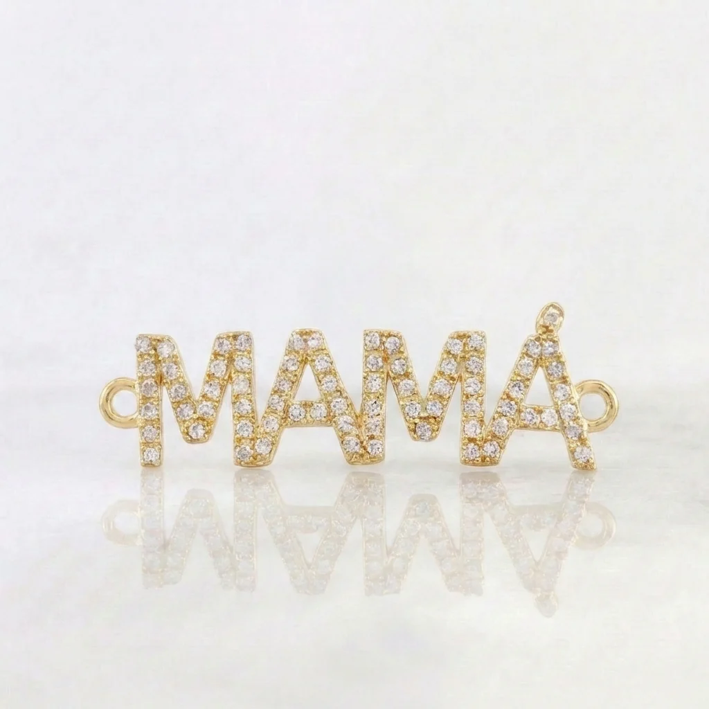 Herraje Mama 1.25 g / 1.9 cm Oro Amarillo 18K