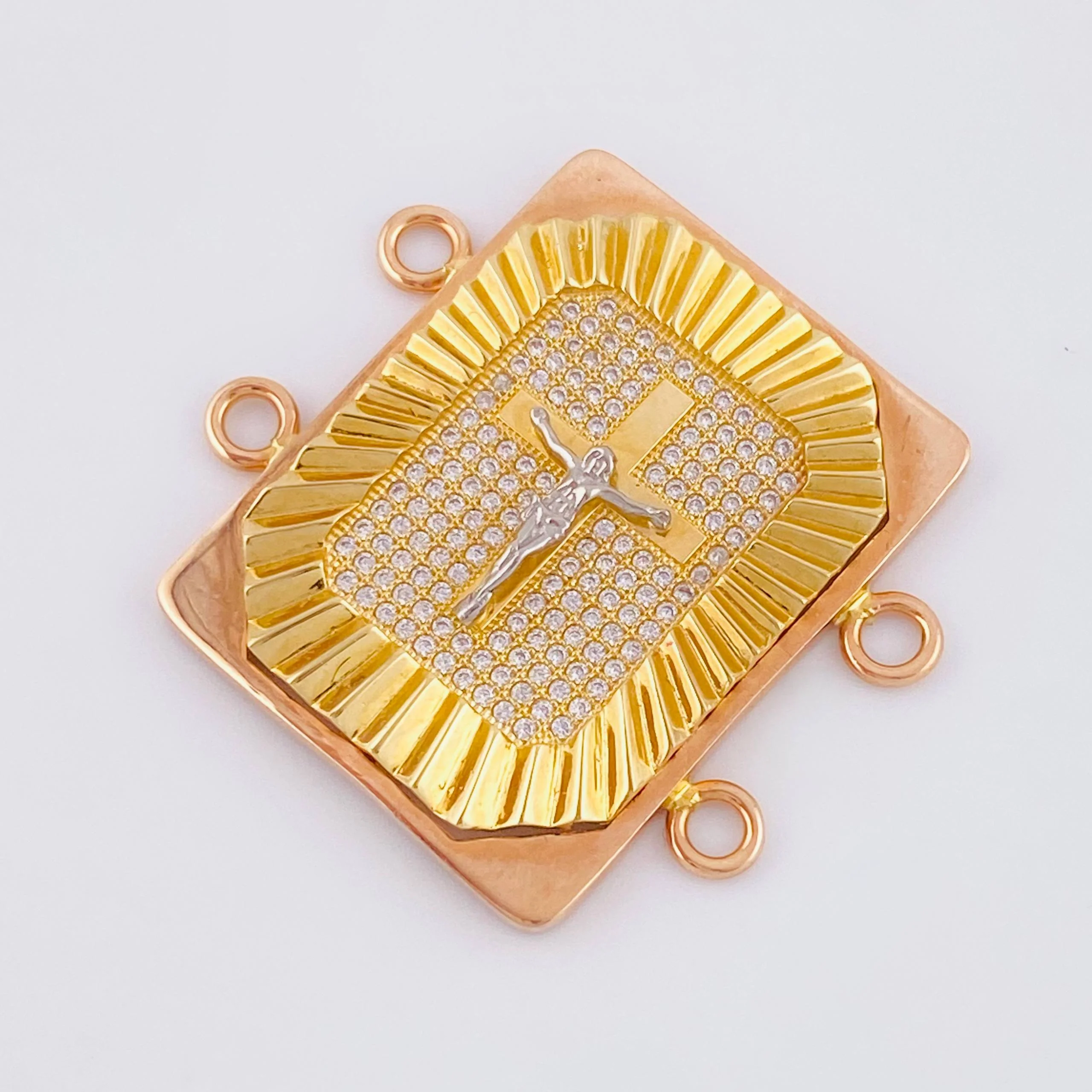 Herraje Marco de Jesus Octagonal 9.4gr / 3.4cm / Tres Oros 18K - Image 2