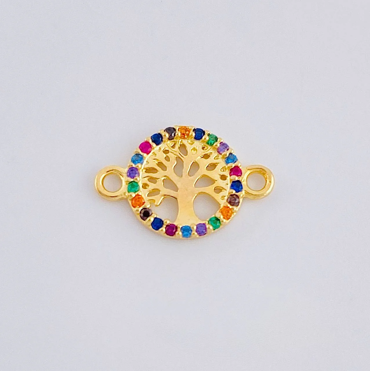 Herraje Medalla Arbol De La Vida 0.6 g / 1.5 cm Oro Amarillo 18K