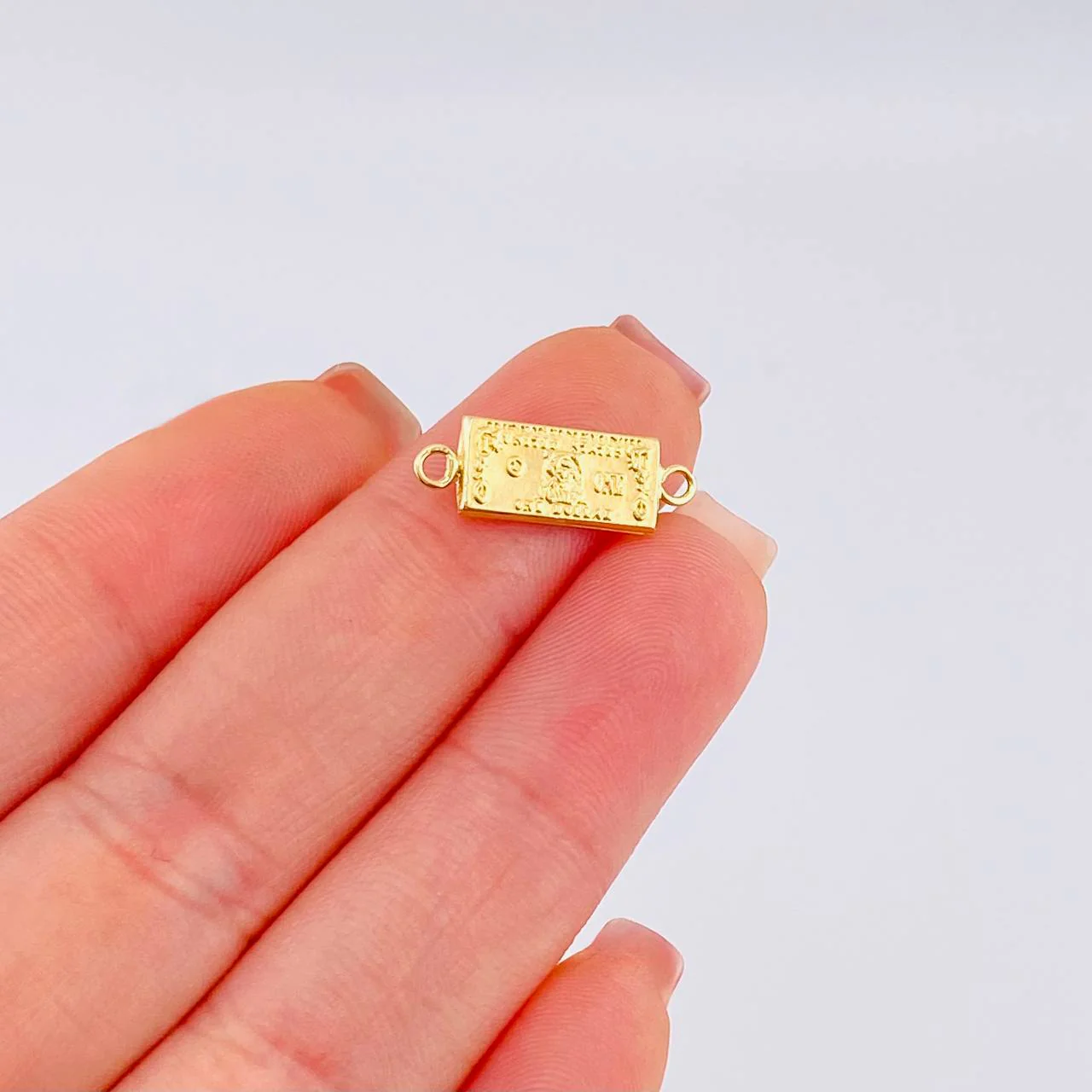 Herraje One Dolar 0.5 g / 2 cm Oro Amarillo 18K - Image 4