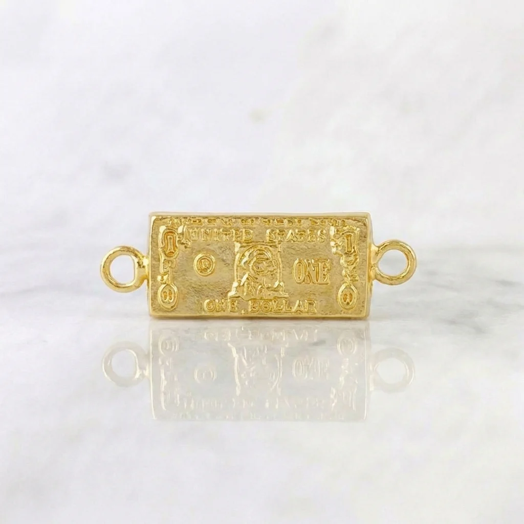 Herraje One Dolar 0.6 g / 2 cm Oro Amarillo 18K