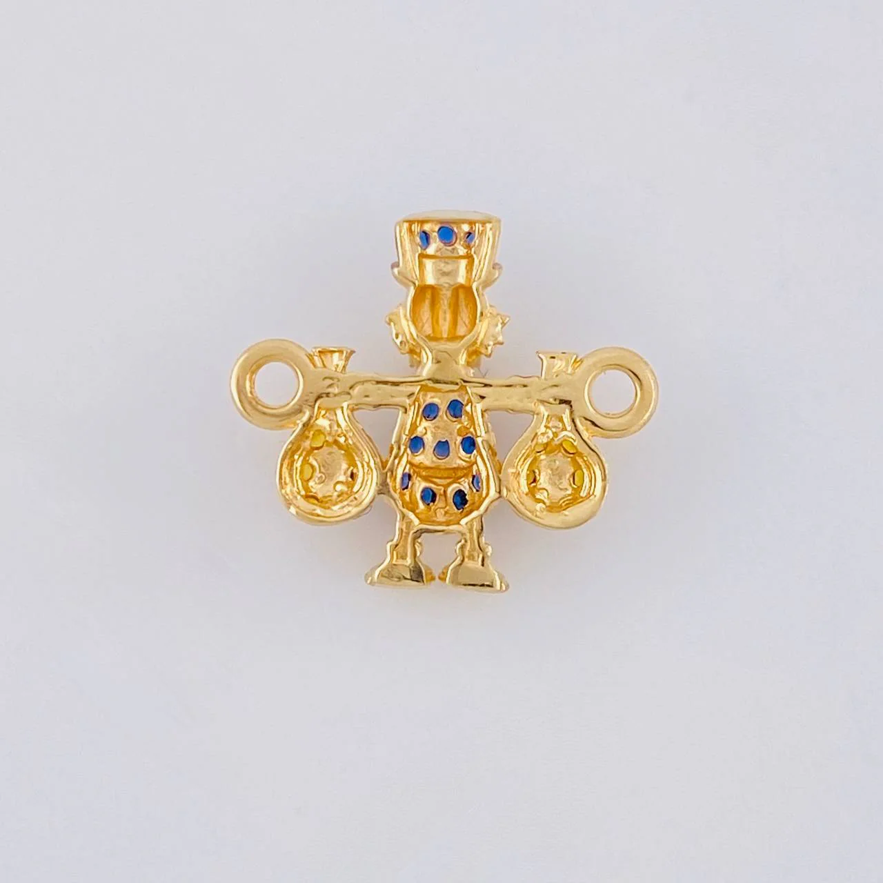 Herraje Pato Bolsa Dinero 1.35 g / 1.6 cm Oro Amarillo 18K - Image 3