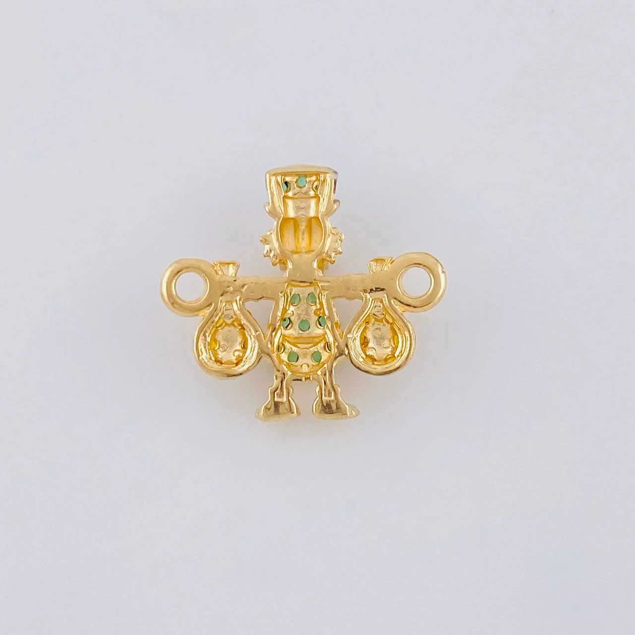 Herraje Pato Bolsa Dinero 1.4 g / 1.6 cm Oro Amarillo 18K - Image 3