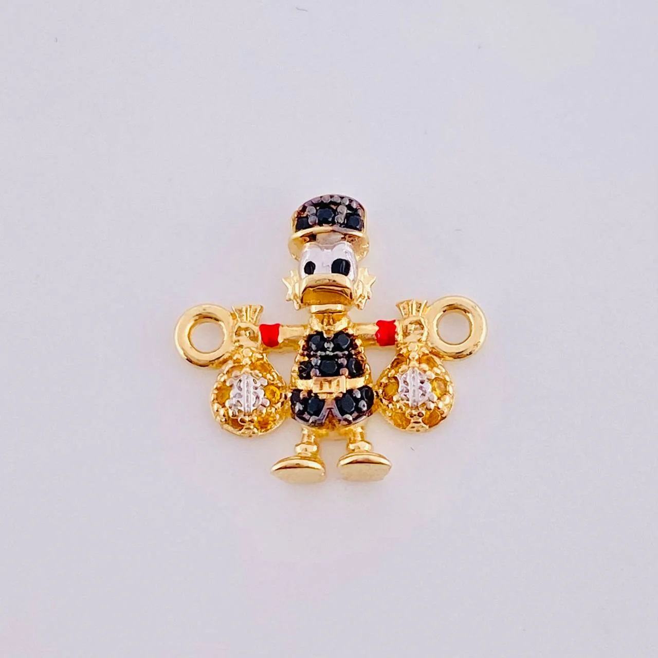 Herraje Pato Bolsa Dinero 1.45gr / 1.5cm / Oro Amarillo 18K