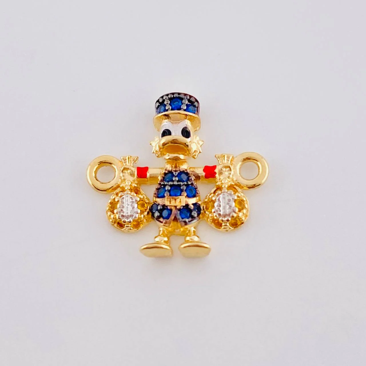 Herraje Pato Bolsa Dinero 1.45gr / 1.5cm / Oro Amarillo 18K
