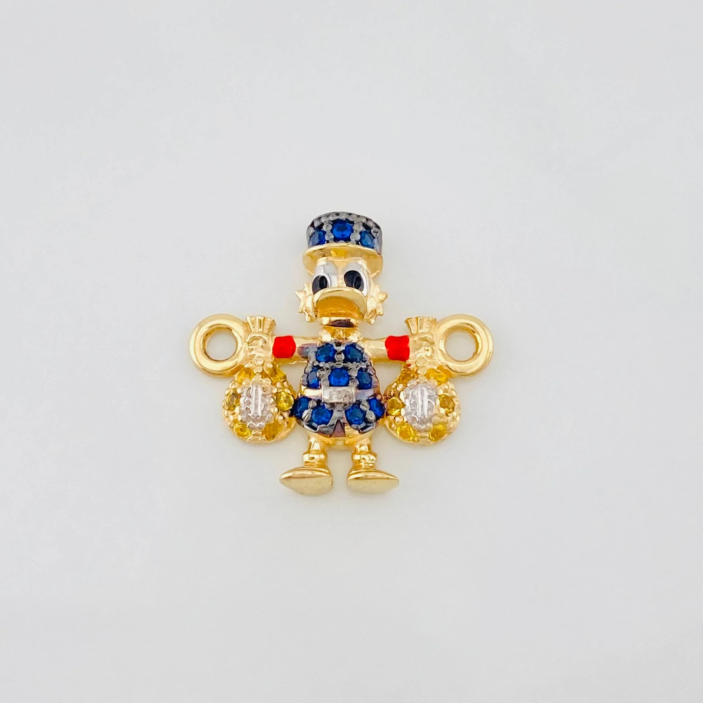 Herraje Pato Bolsa Dinero 1.6g / 1.05cm Tres Oros 18K