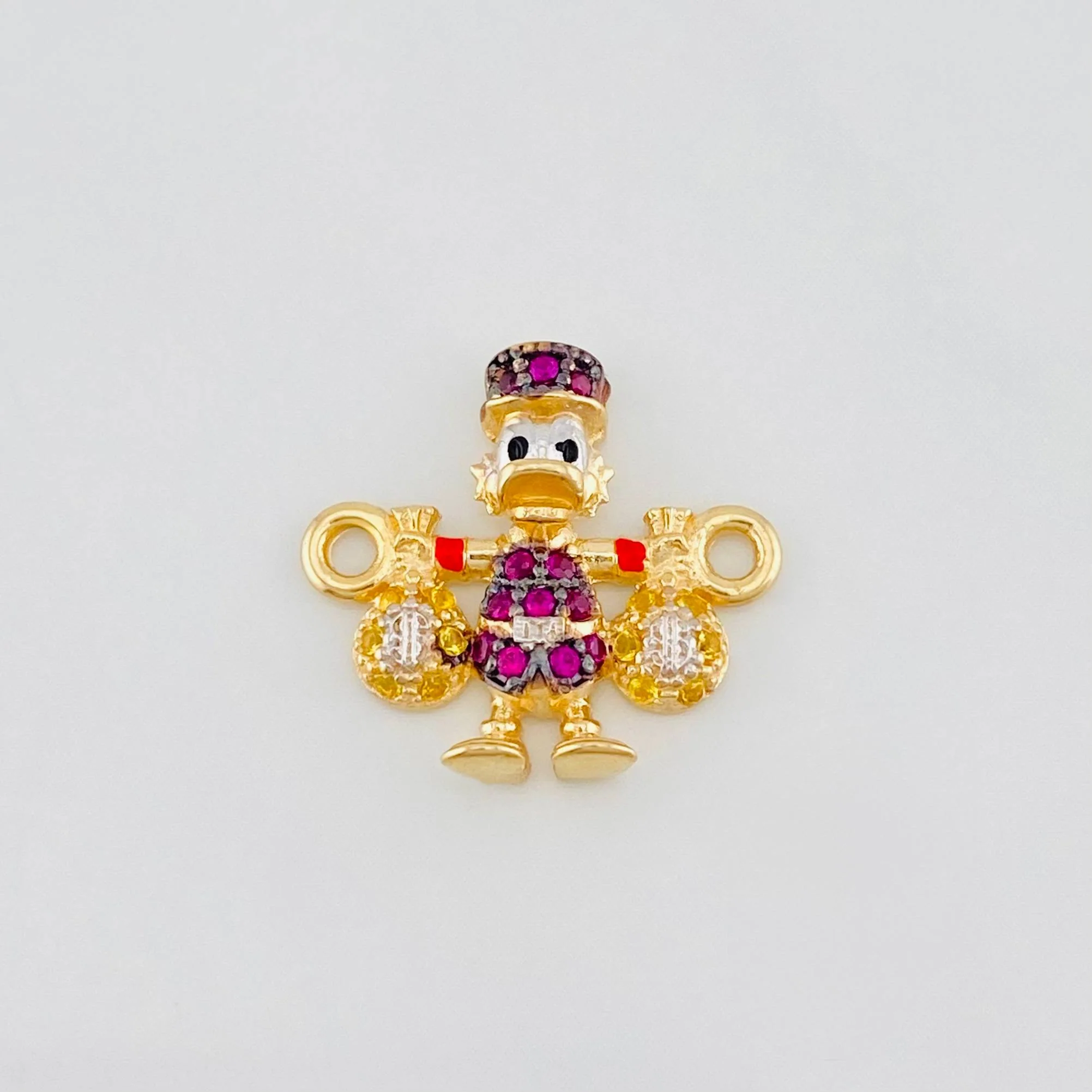 Herraje Pato Bolsa Dinero 1.7g / 1.05cm Tres Oros 18K