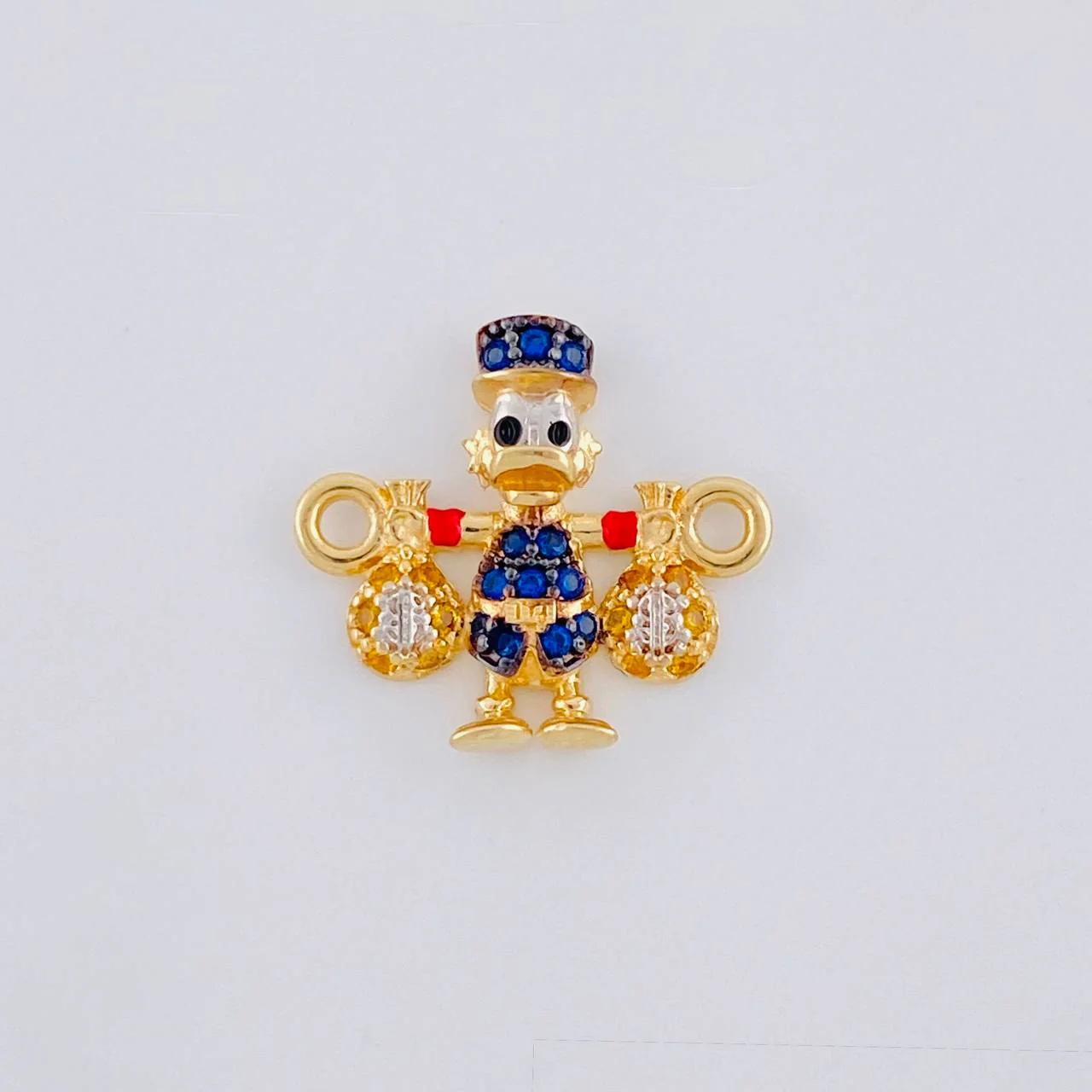 Herraje Pato Bolsas Dinero 1.4 g / 1.6 cm Oro Amarillo 18K