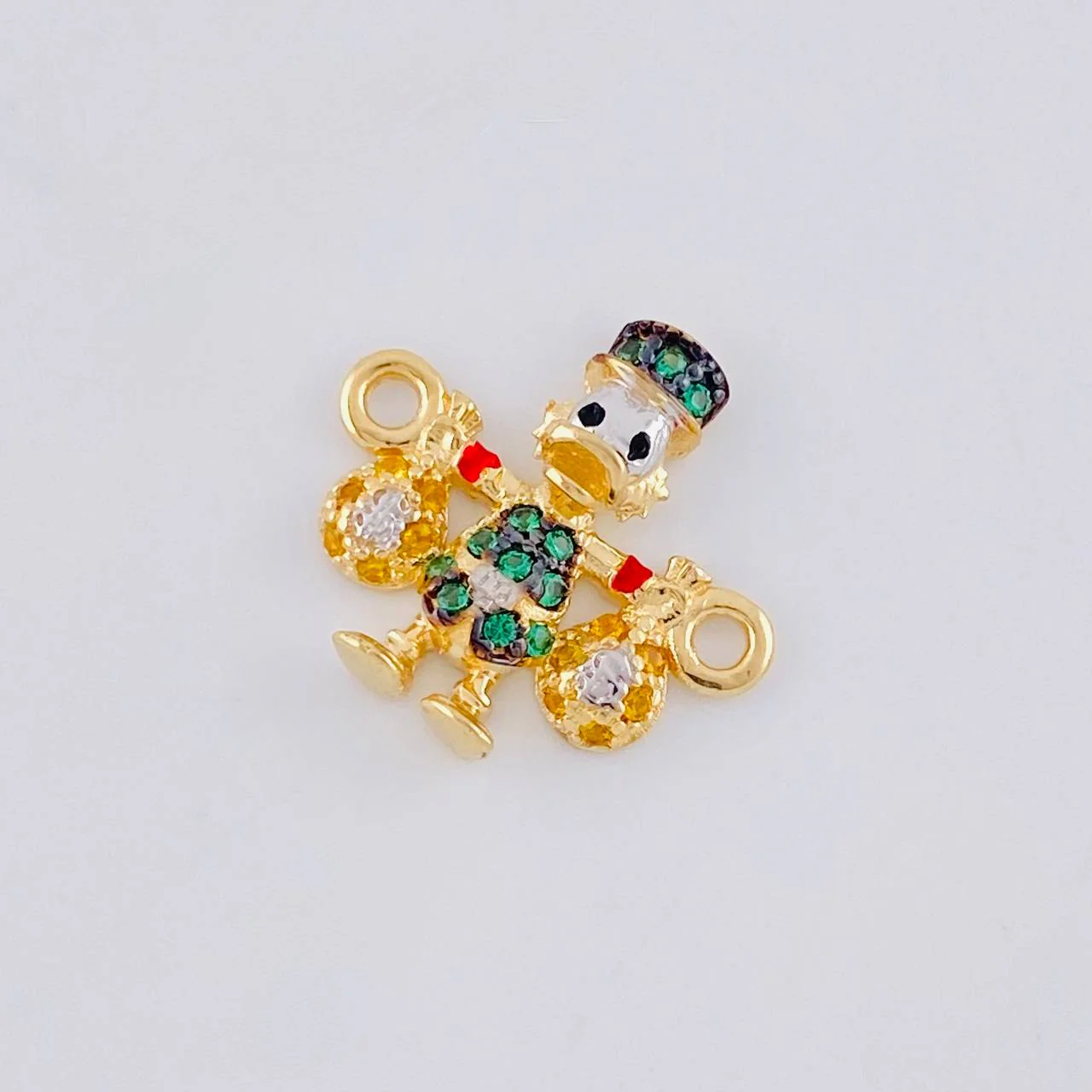 Herraje Pato Bolsas Dinero 1.45 g / 1.6 cm Oro Amarillo 18K - Image 2