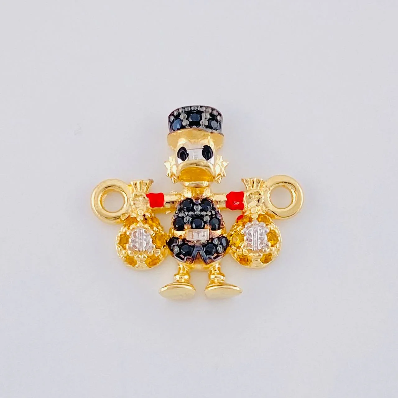 Herraje Pato Bolsas Dinero 1.5 g / 1.6 cm Oro Amarillo 18K