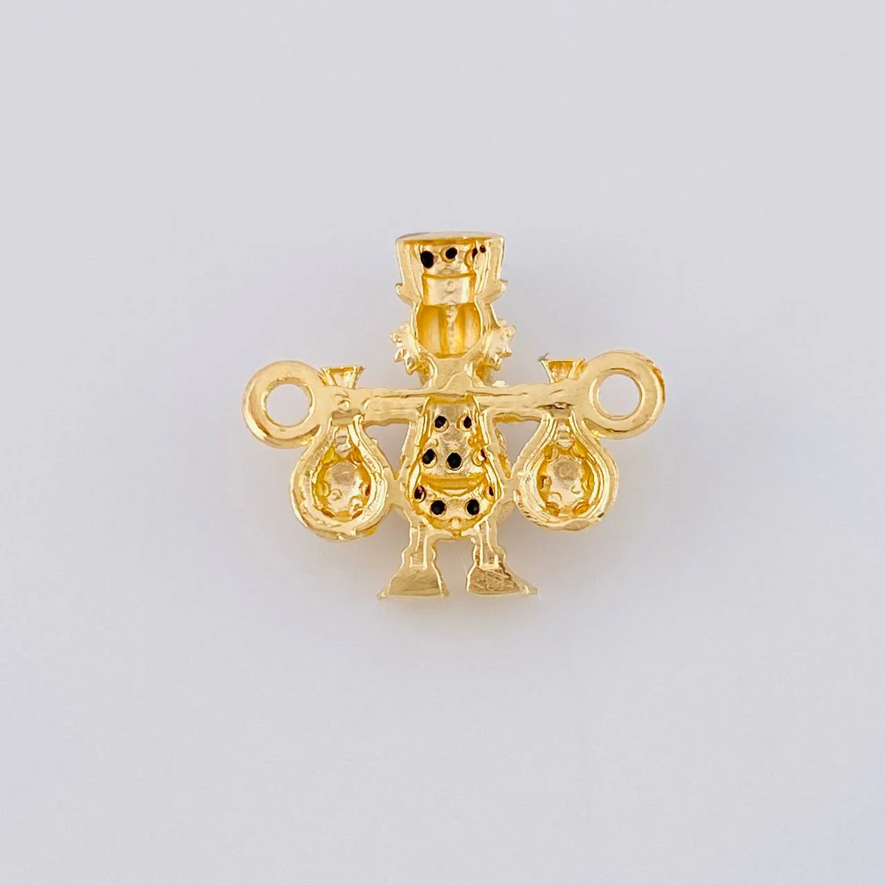 Herraje Pato Bolsas Dinero 1.5 g / 1.6 cm Oro Amarillo 18K - Image 3