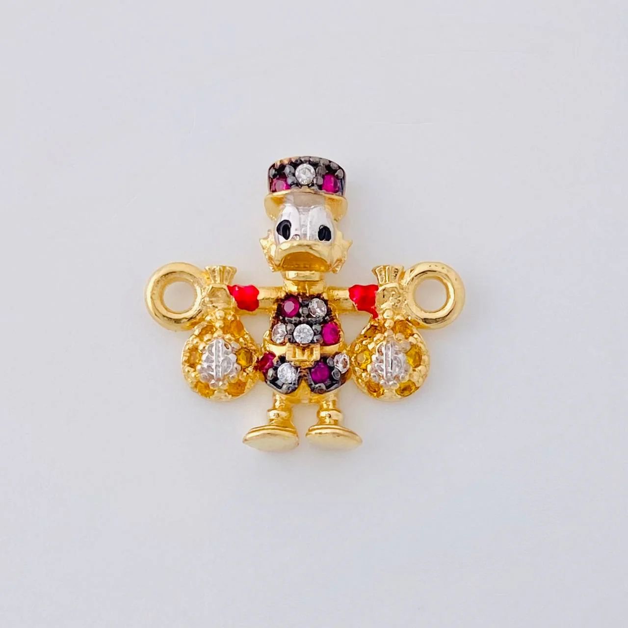 Herraje Pato Bolsas Dinero 1.65 g / 1.6 cm Oro Amarillo 18K